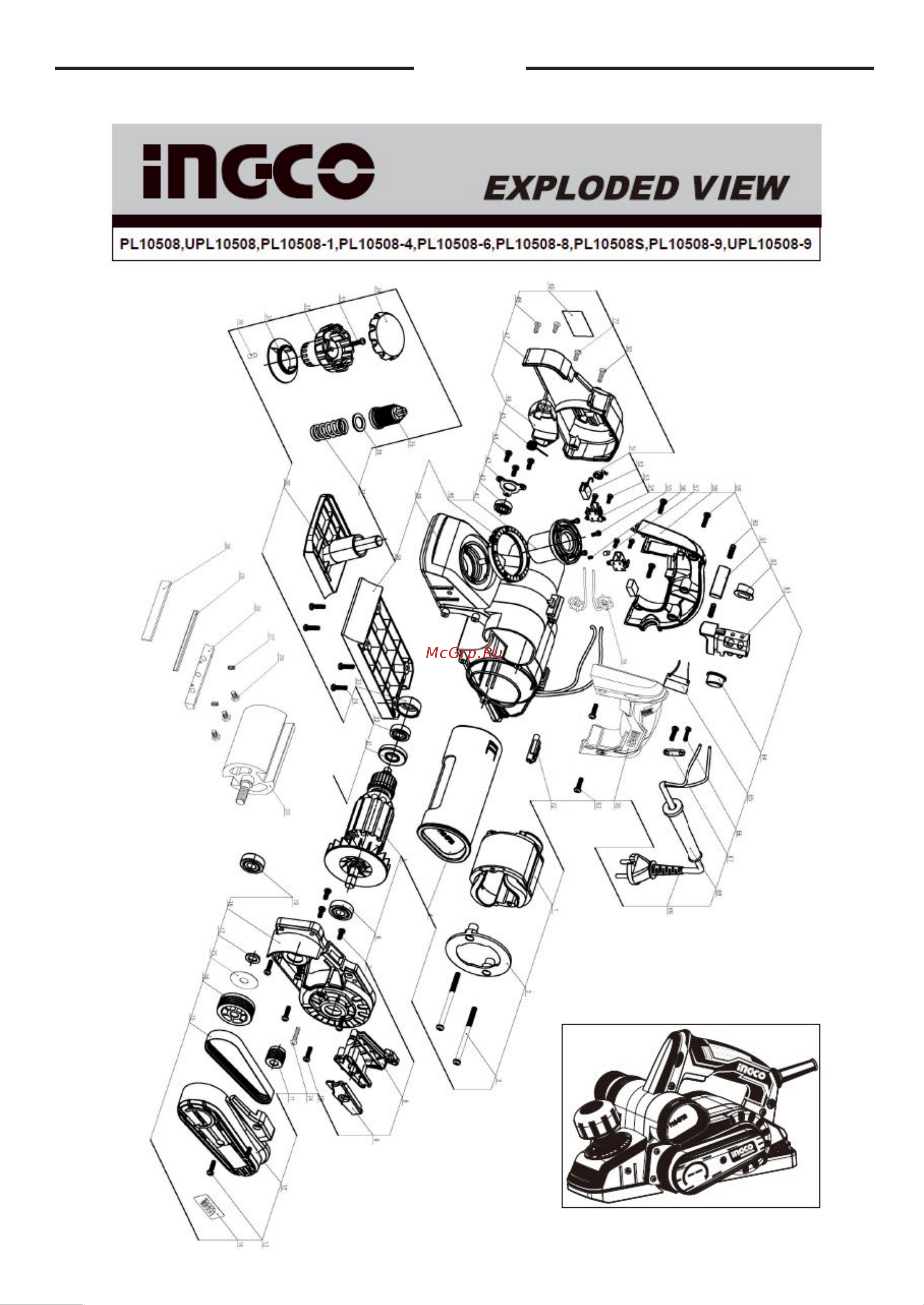 INGCO PL10508 [8/10] Русский
