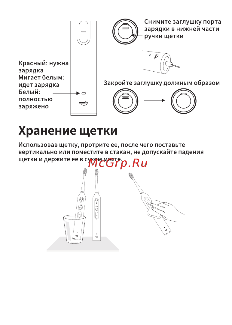usmile Sonic U3 - Black Руководство по эксплуатации онлайн [7/10] 786713