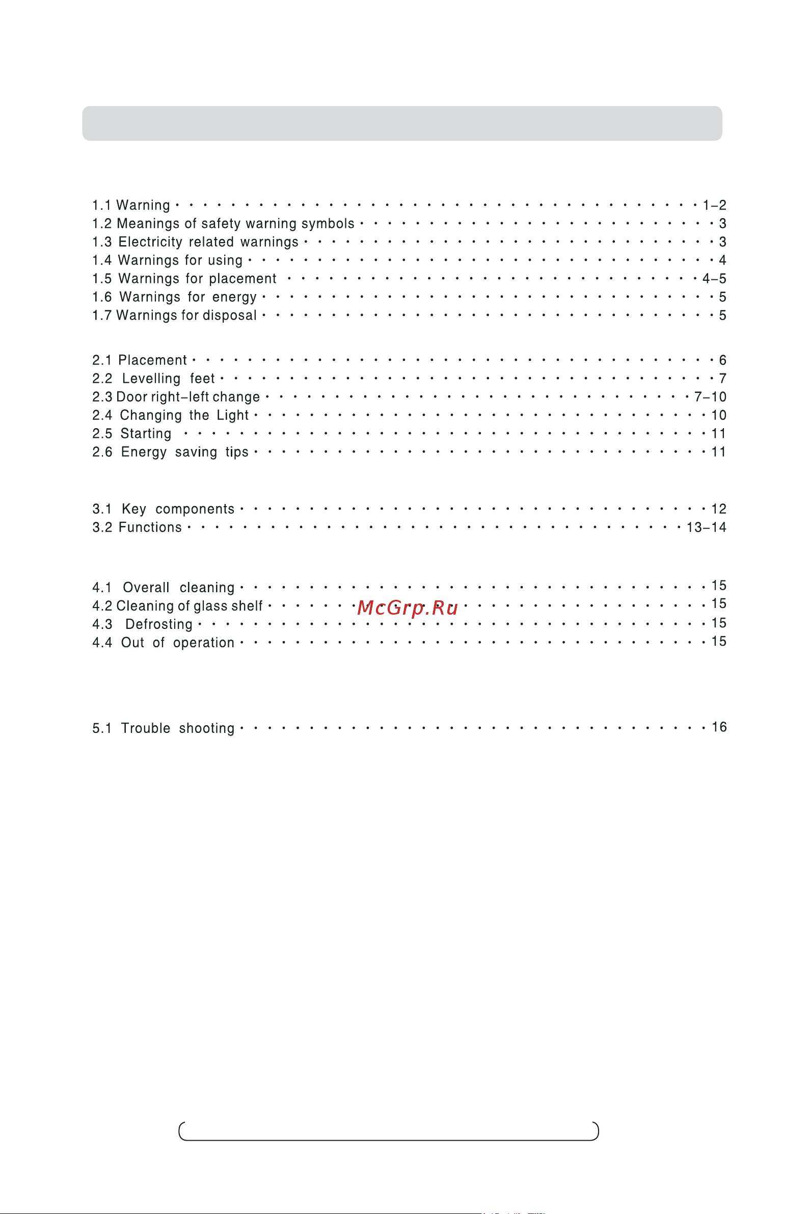 Midea MDRB521MIE33ODM [2/102] Contents