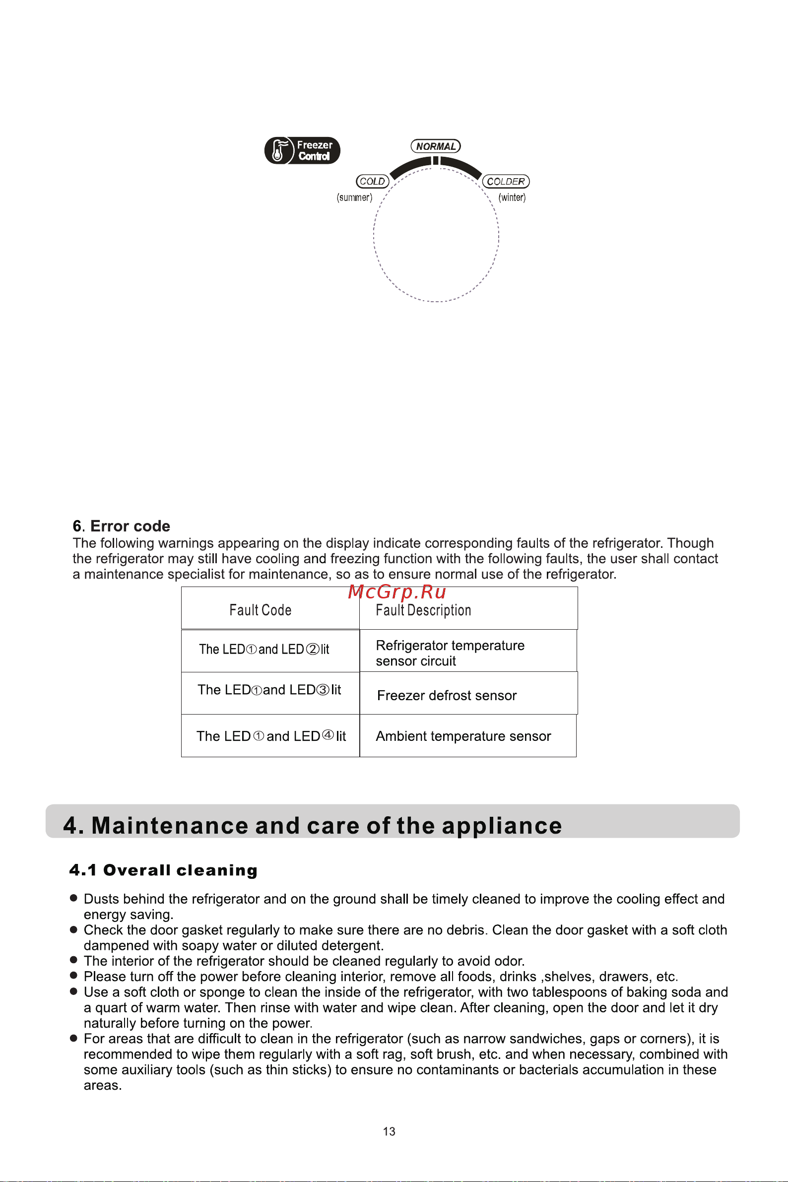 Midea MDRB499FGF01IM [15/98] Temperature adjustment can exit from the rapid cooling mode