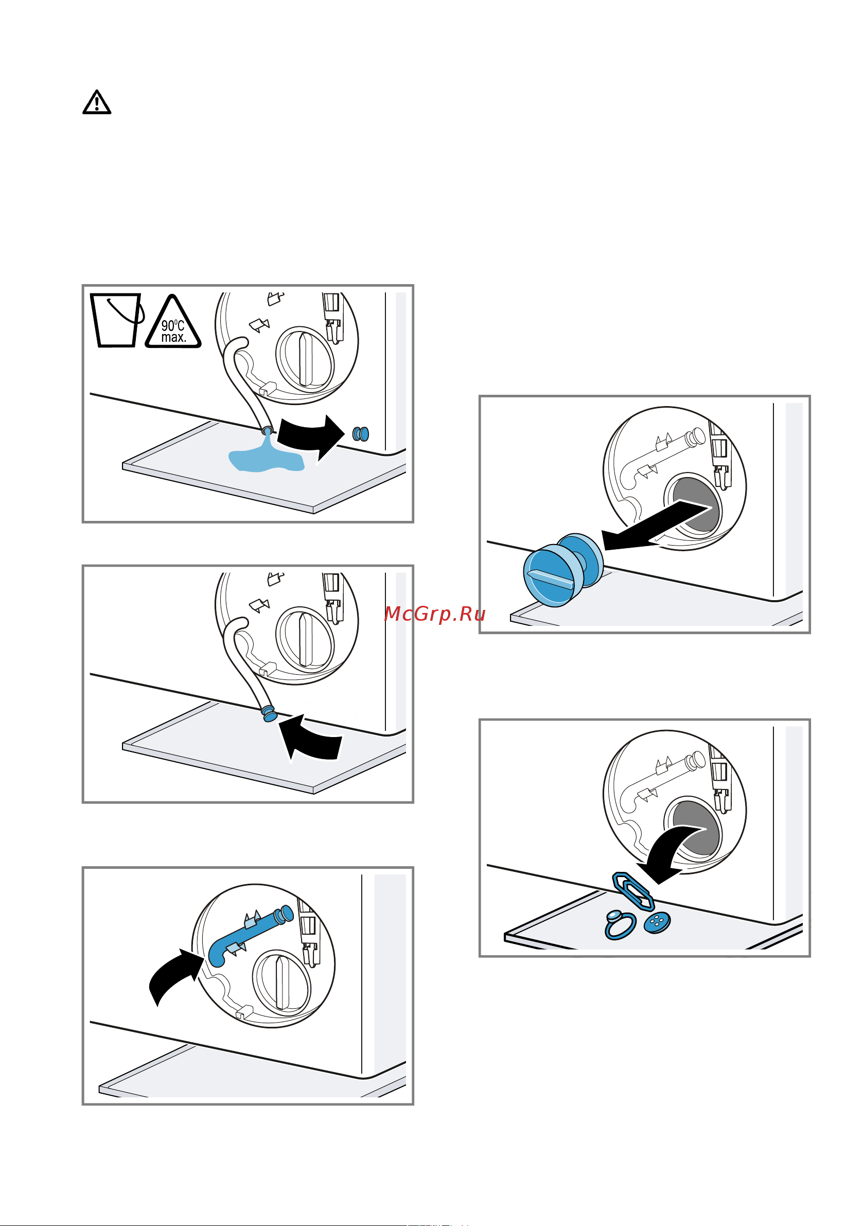 Bosch WGA254A0ME [49/72] Очистка откачивающего насоса