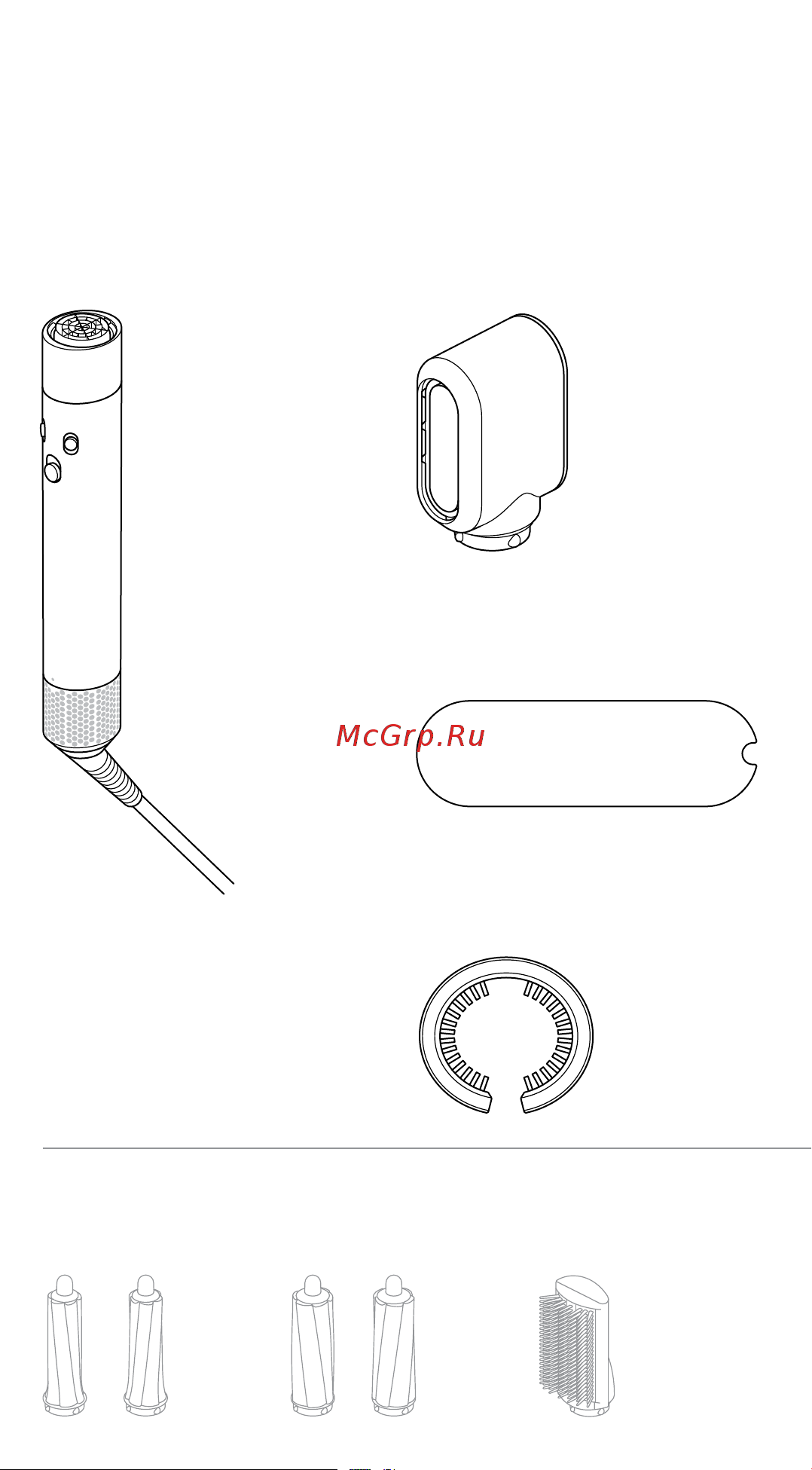 Dyson Airwrap Complete Long HS05 EU Nickel/Copper [9/17] Корпус стайлера для укладки волос dyson airwrap