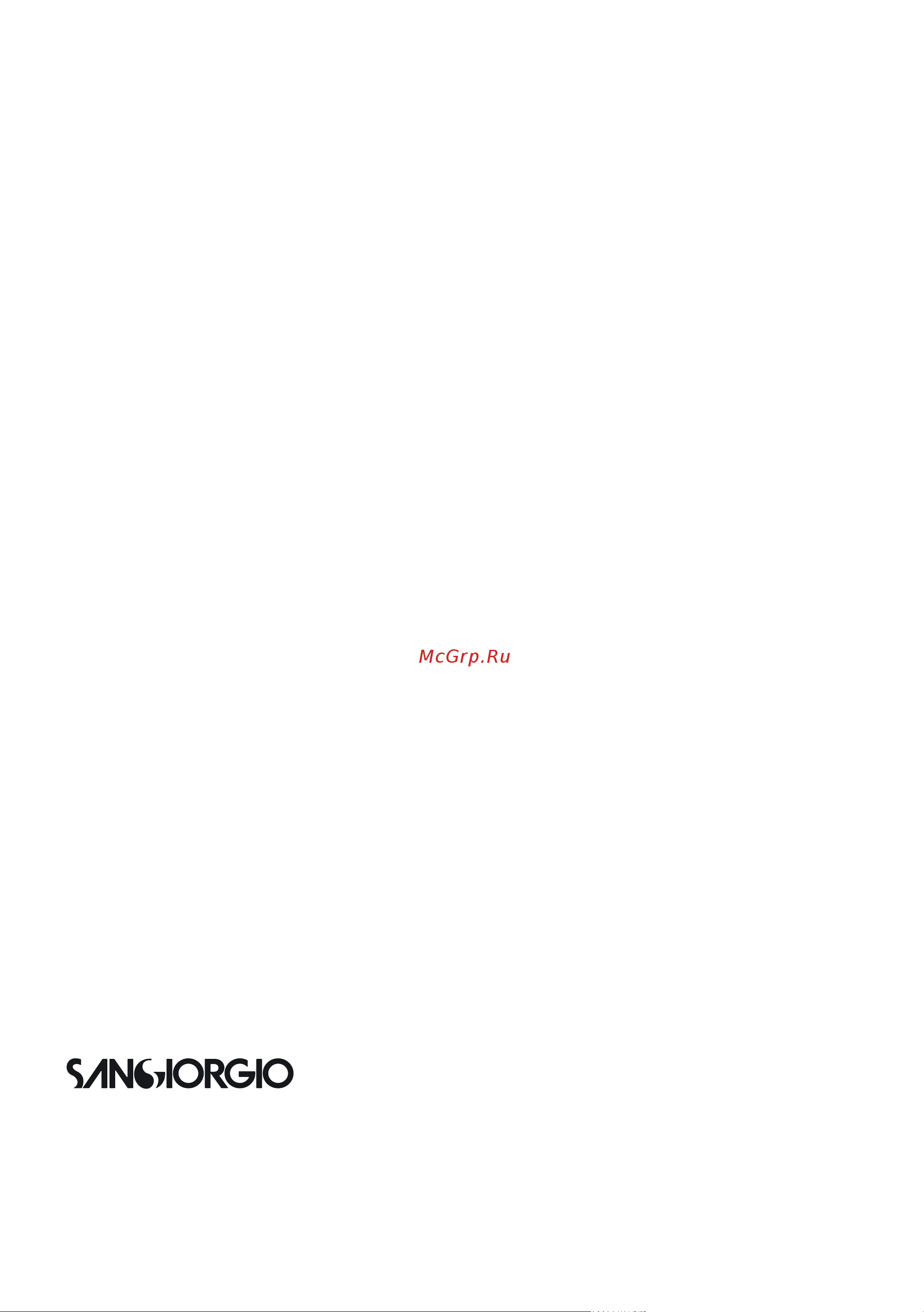 Sangiorgio FW510DWW [40/40] Due to the continuous technological evolution of the products the data contained in this manual may undergo slight variations without the manufacturer s prior notice