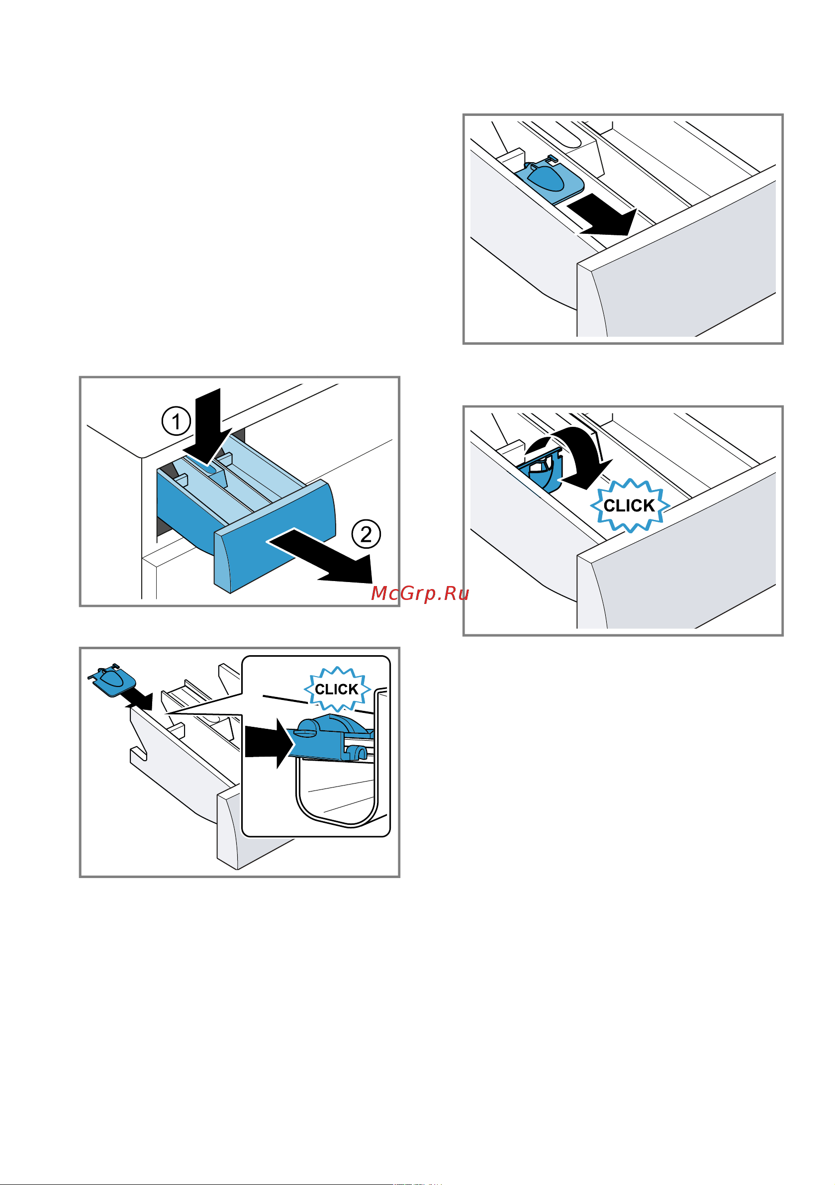 Bosch WAV28L91ME [31/52] Inserting the measuring aid for liquid detergent