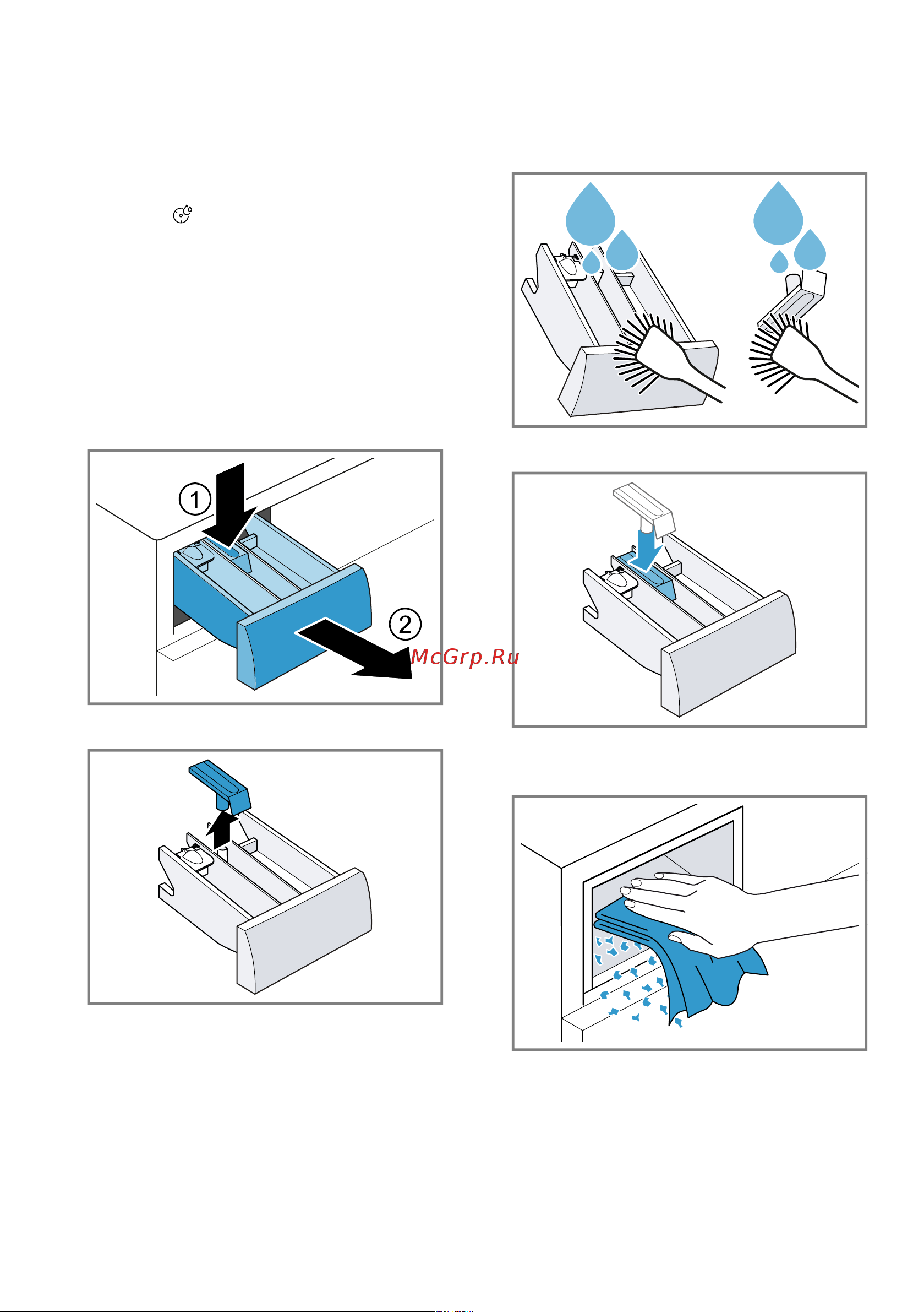 Bosch WAV28L91ME [34/52] Cleaning the detergent drawer