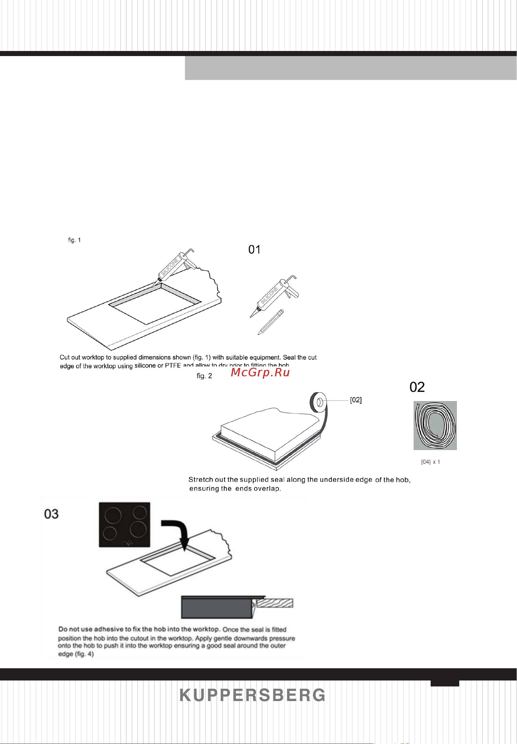 Kuppersberg ICS 607 [43/76] When you have installed the hob make sure that