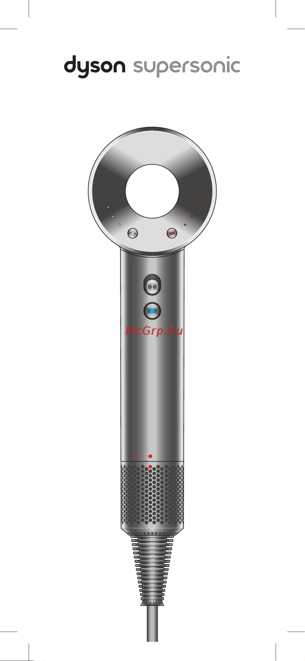 Dyson Supersonic HD08 Black/Nickel Руководство по эксплуатации онлайн