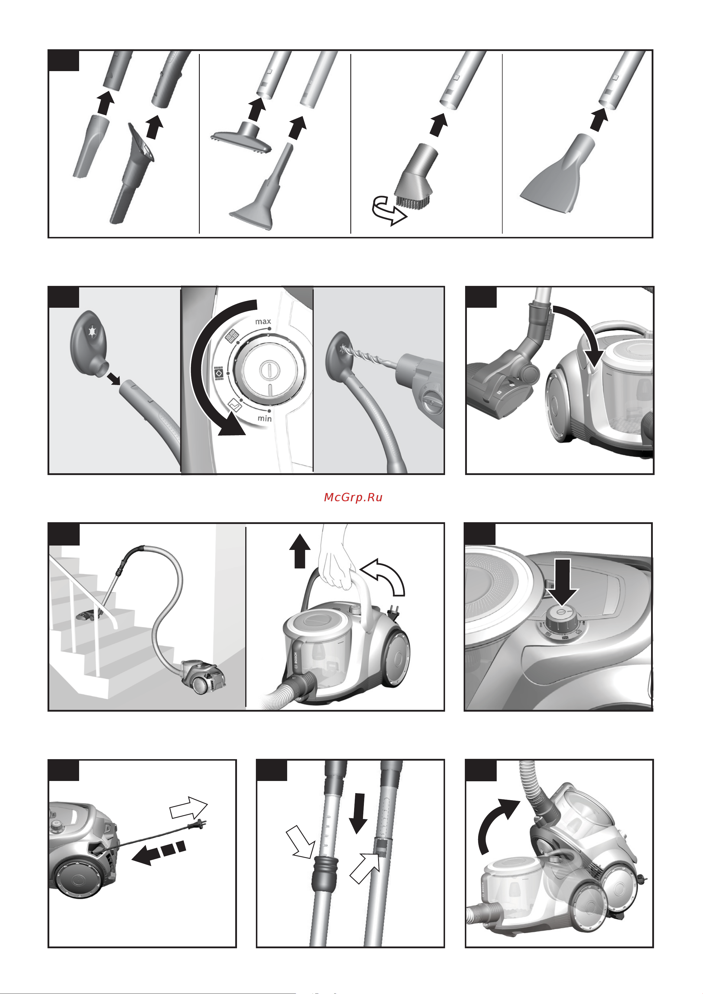 Bosch BGS41POW1 Руководство по эксплуатации онлайн [4/136] 786987
