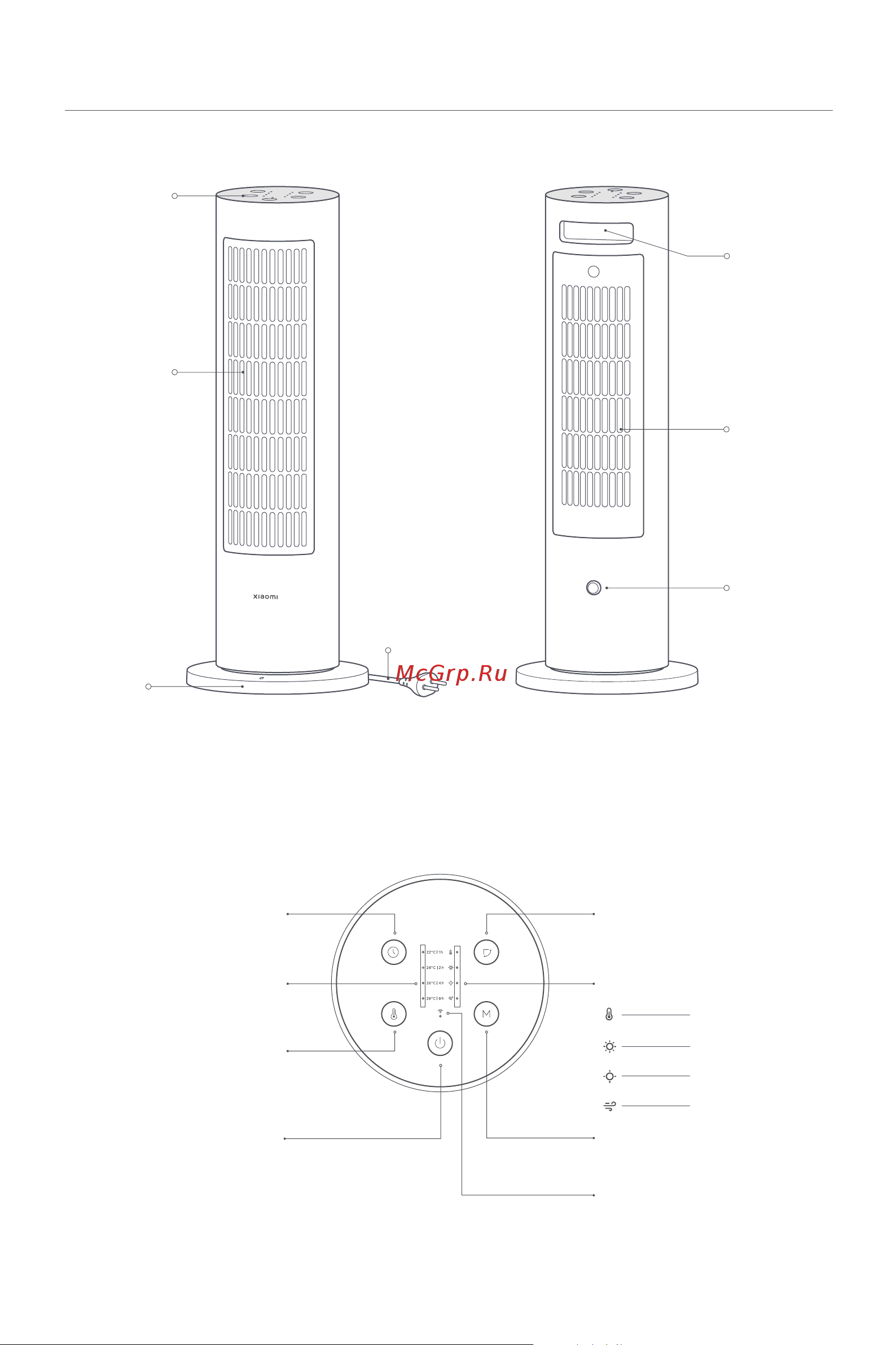 Xiaomi Smart Tower Heater Lite EU [50/112] Visão geral do produto