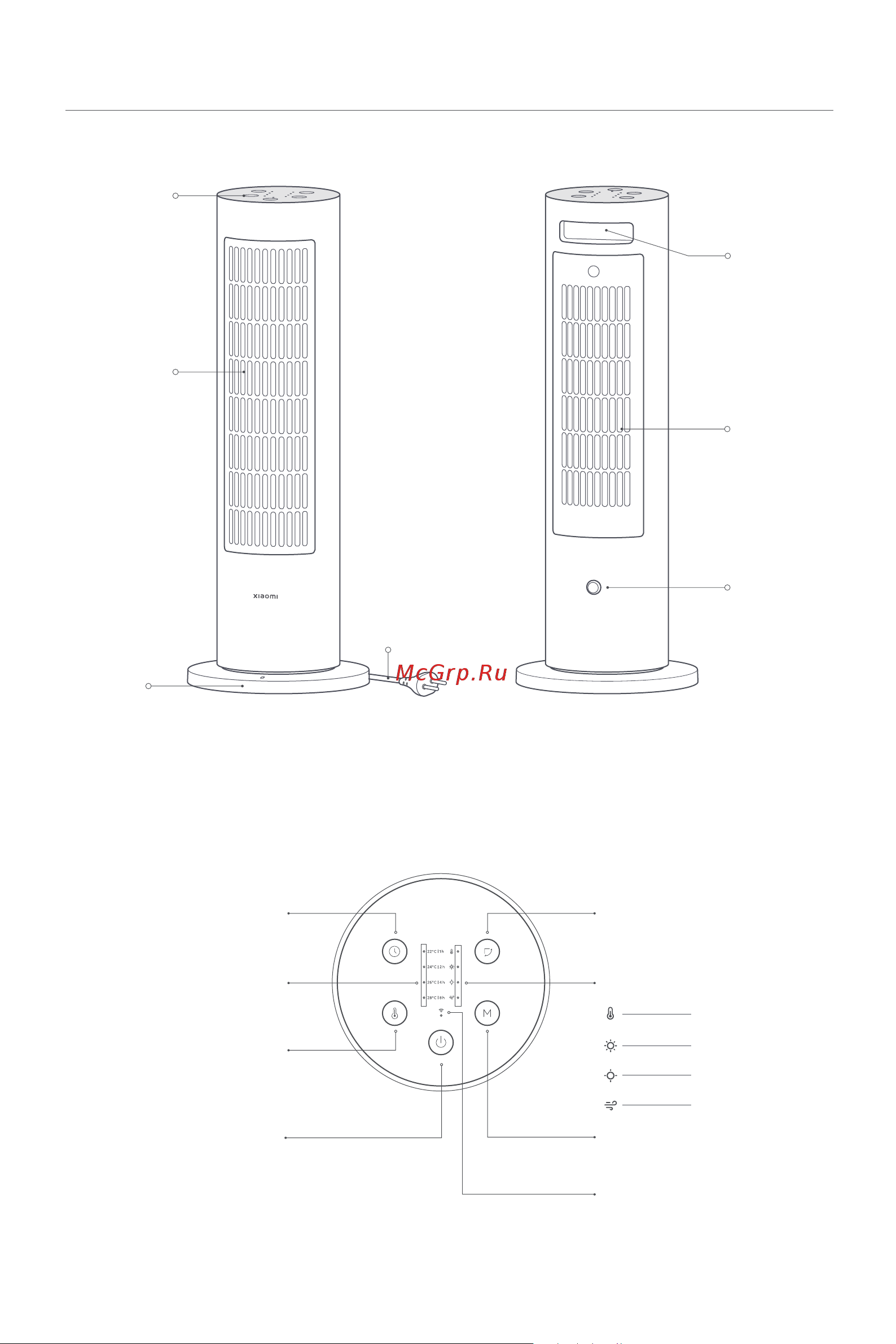 Xiaomi Smart Tower Heater Lite EU [86/112] Ürüne genel bakış