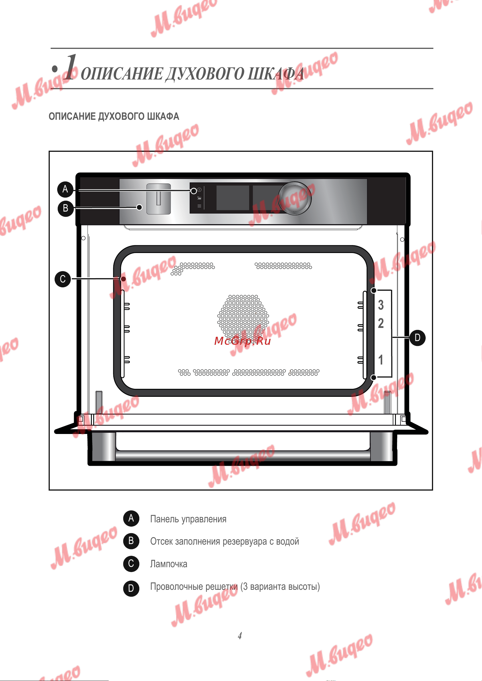 De Dietrich DKV7340X [4/36] Описание духового шкафа
