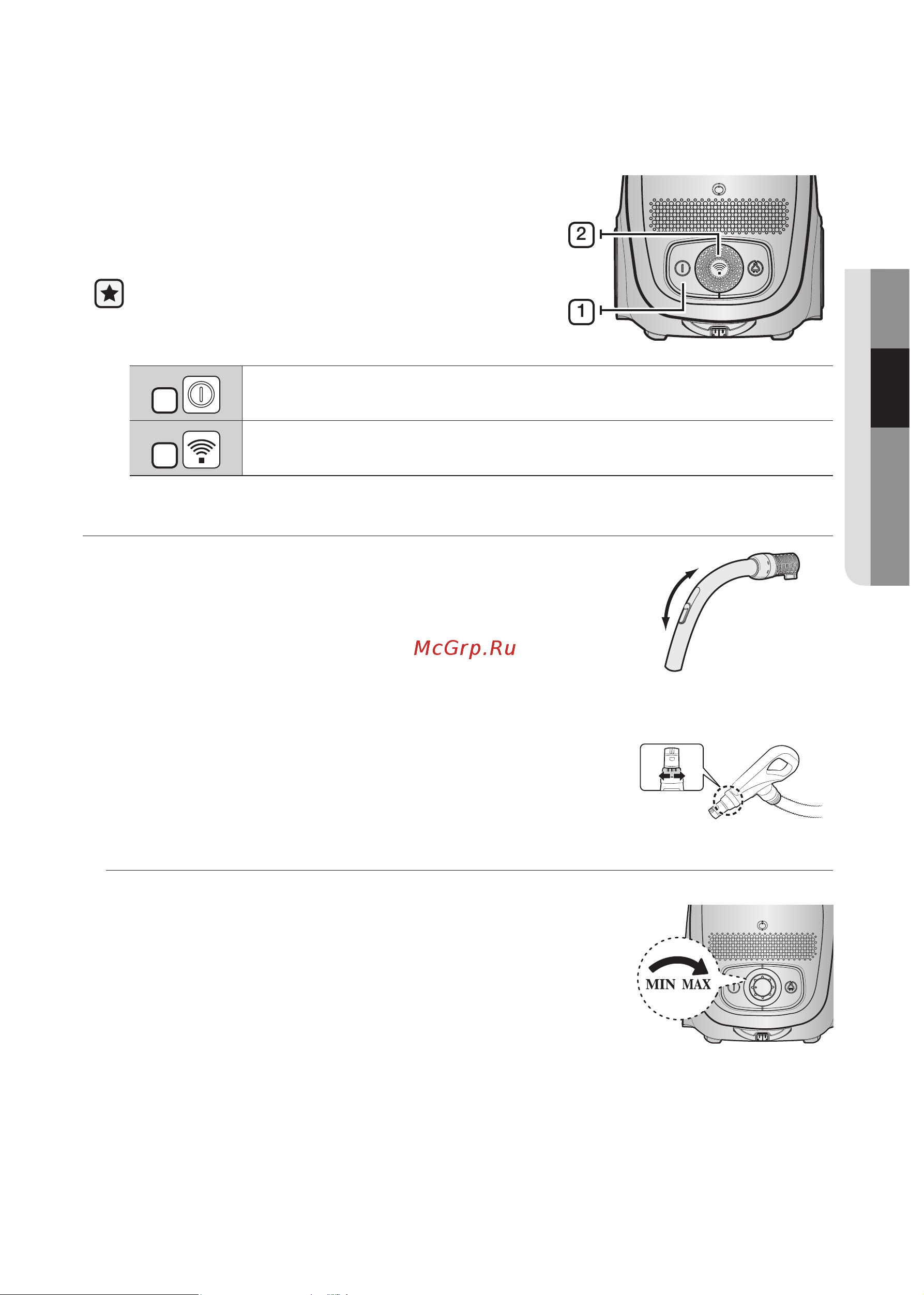 Samsung VC24FHNJGWB/SG [7/56] Ручное управление опция