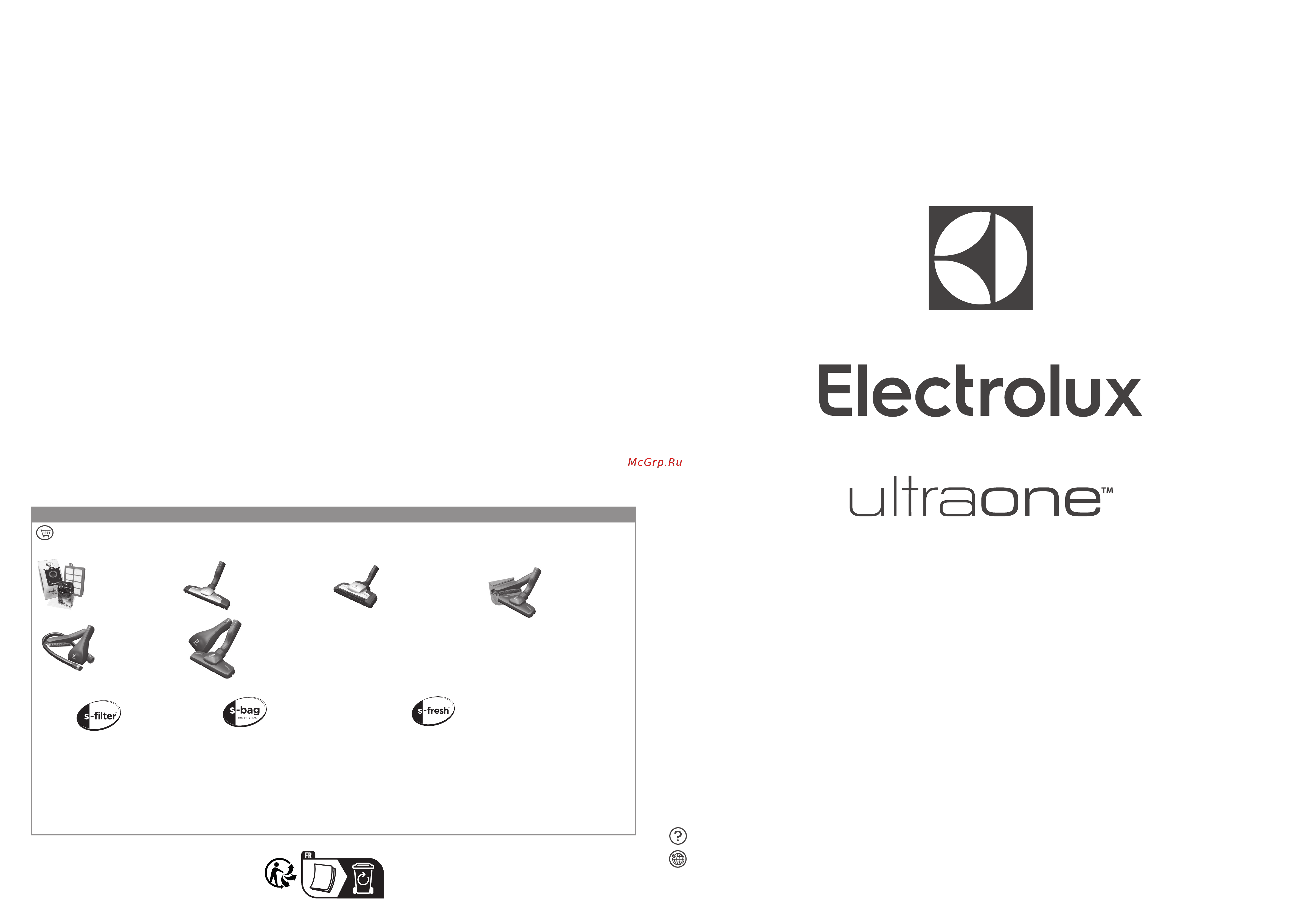 Electrolux UltraOne Classic UOC93IW Руководство по эксплуатации онлайн