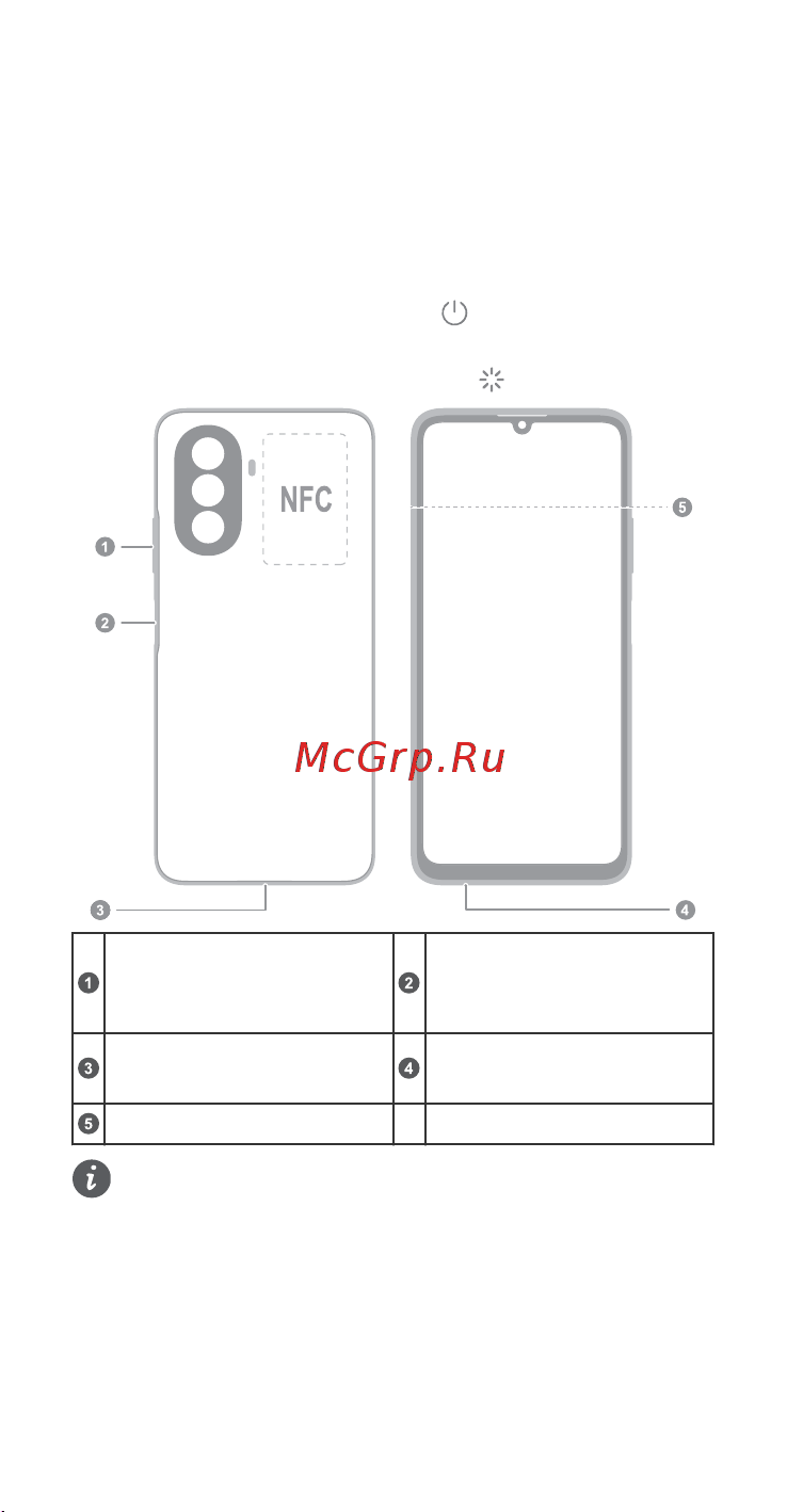 Huawei nova Y70 Crystal Blue (MGA-LX9N) [154/232] Hrvatskiupoznajte svoj uređajprije upotrebe uređaja usvojite osnovne radnje za uključivanje uređaja pritisnite i držite tipku za uključivanje dok se zaslon ne uključi za isključivanje uređaja pritisnite i držite tipku za uključivanje a zatim dodirnite za ponovno pokretanje uređaja pritisnite i držite tipku za uključivanje a zatim dodirnite tipka za glasnoćutipka za uključivanje isključivanje senzor otiska prstausb type c priključakutičnica za naglavne slušaliceutor za karticu držite svoj uređaj blizu drugog uređaja ili predmeta tako da se područja za otkrivanje nfc a dodiruju kada se upotrebljava funkcija nfc a početak pazite da ne ogrebete uređaj ili da se ne ozlijedite tijekom uporabe igle za izbacivanje pohranite iglu za izbacivanje van dohvata djece kako bi se spriječilo slučajno gutanje ili ozljeda ne upotrebljavajte izrezane ili izmijenjene sim ili microsd kartice u uređaju jer ih uređaj možda neće prepoznati i jer mogu oštetiti ladicu utor za karticu ako sim kartica ne odgovara