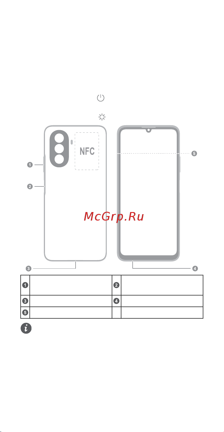 Huawei nova Y70 Crystal Blue (MGA-LX9N) [161/232] Românăcunoașteți vă dispozitivulînainte de a utiliza dispozitivul familiarizați vă cu funcțiile sale de bază pentru pornirea dispozitivului apăsați lung butonul de pornire până când ecranul se aprinde pentru a vă opri dispozitivul apăsați lung butonul de pornire apoi atingeți pentru a reporni dispozitivul apăsați lung butonul de pornire apoi atingeți buton de volumbuton de alimentare senzor amprentăport usb tip cmufă pentru căștislot cartelă apropiați dispozitivul de un alt dispozitiv sau obiect astfel încât zonele de detecție nfc să se afle în contact atunci când utilizați funcția nfc introducere aveți grijă să nu zgâriați dispozitivul și să nu vă răniți atunci când folosiți instrumentul de extragere a cartelei sim depozitați instrumentul de extragere a cartelei sim într un spațiu unde nu au acces copiii pentru a preveni înghițirea accidentală sau rănirea nu utilizați cu dispozitivul dvs cartele sim sau microsd tăiate sau modificate deoarece este posibil ca acestea să nu fie recunoscu