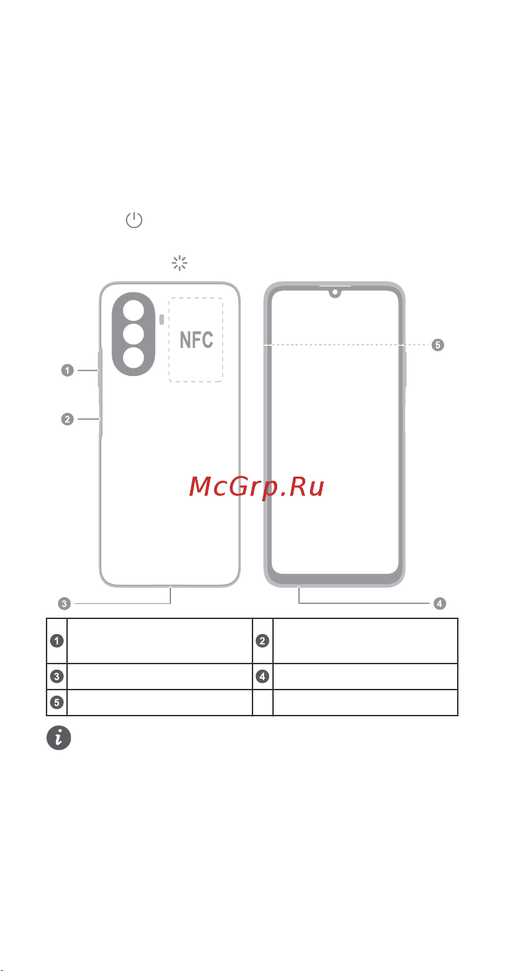 Huawei nova Y70 Crystal Blue (MGA-LX9N) [74/232] Norsk bli kjent med enheten dinbli kjent med grunnleggende funksjoner før du bruker enheten for å slå på enheten trykk og hold strømknappen nede til skjermen slår seg på for å slå av enheten trykk på strømknappen og berør deretter for å omstart enheten hold inne strømknappen og berør deretter volumknappstrømknapp fingeravtrykkssensorusb type c porthodesettkontaktkortspor hold enheten i nærheten av en annen enhet eller gjenstand slik at nfc deteksjonsområdene er borti hverandre når nfc funksjonen er i bruk komme i gang ikke skrap enheten eller skad deg selv når sim utmatingsverktøyet brukes oppbevar sim utmatingsverktøyet utenfor rekkevidde for barn for å hindre utilsiktet svelging eller skade ikke bruk kuttede eller modifiserte sim eller microsd kort med enheten da det er mulig disse ikke kan gjenkjennes og kan skade kortskuffen kortsporet kontakt operatøren din hvis sim kortet ditt ikke passer sammen med enheten din følg instruksjonene i de følgende figurene for å sette opp enheten ve