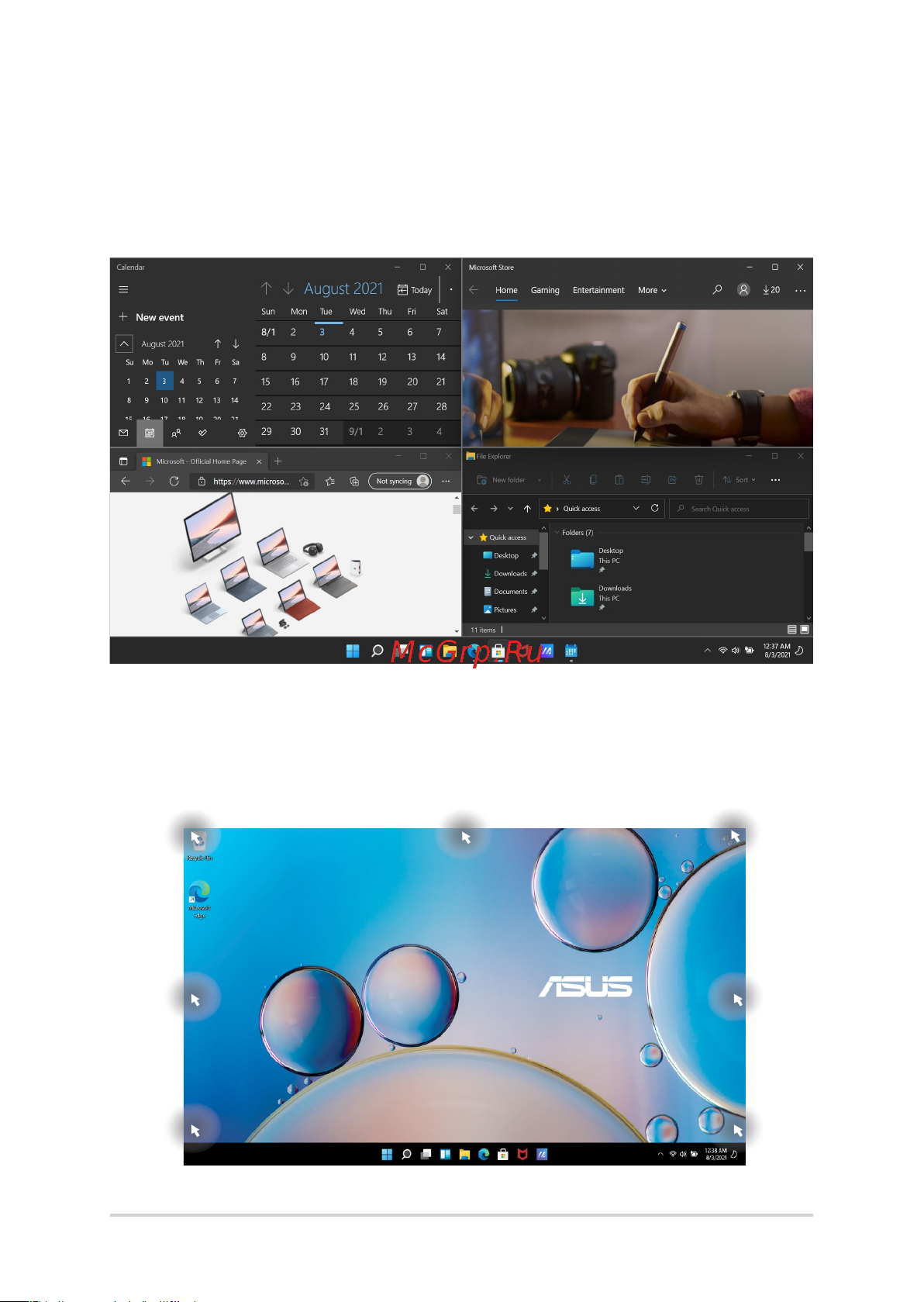 Asus Vivobook Pro 14X OLED N7400PC-KM024W [57/110] Функция snap
