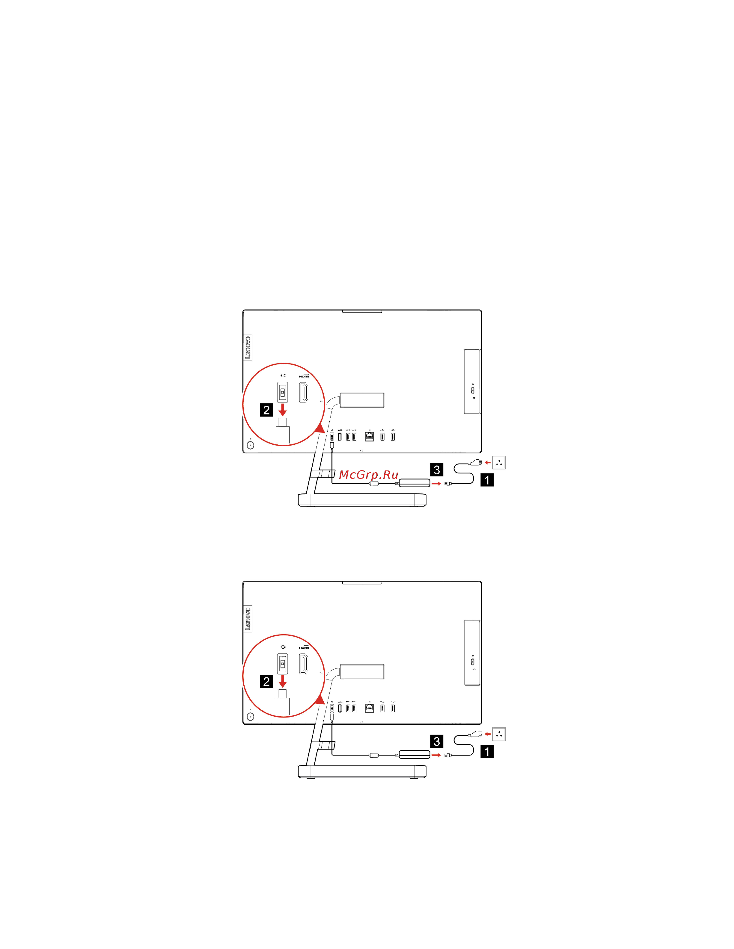 Lenovo IdeaCentre AIO 3 24ITL6 F0G001CRRU [34/0] Шнур питания и адаптер электропитания