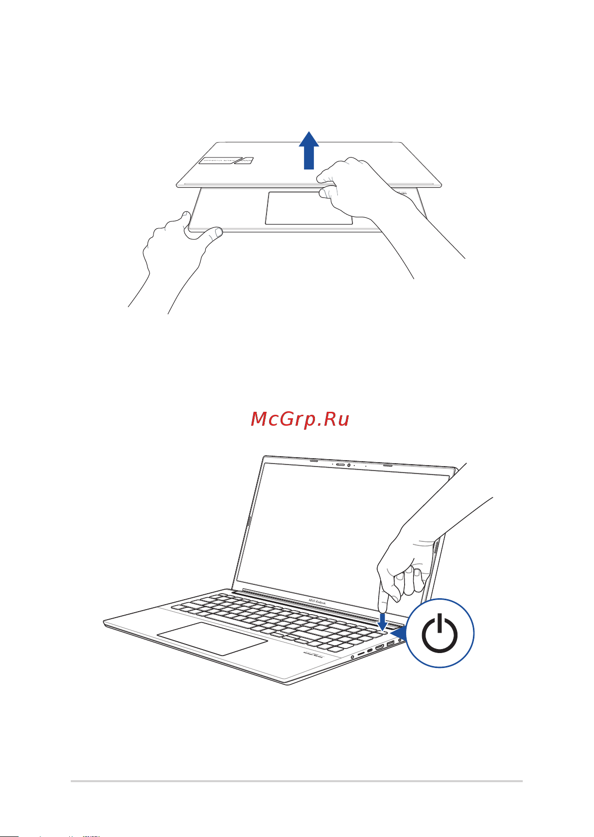 Asus Vivobook Pro 15 OLED M3500QC-L1301W [30/96] Lift to open the display panel