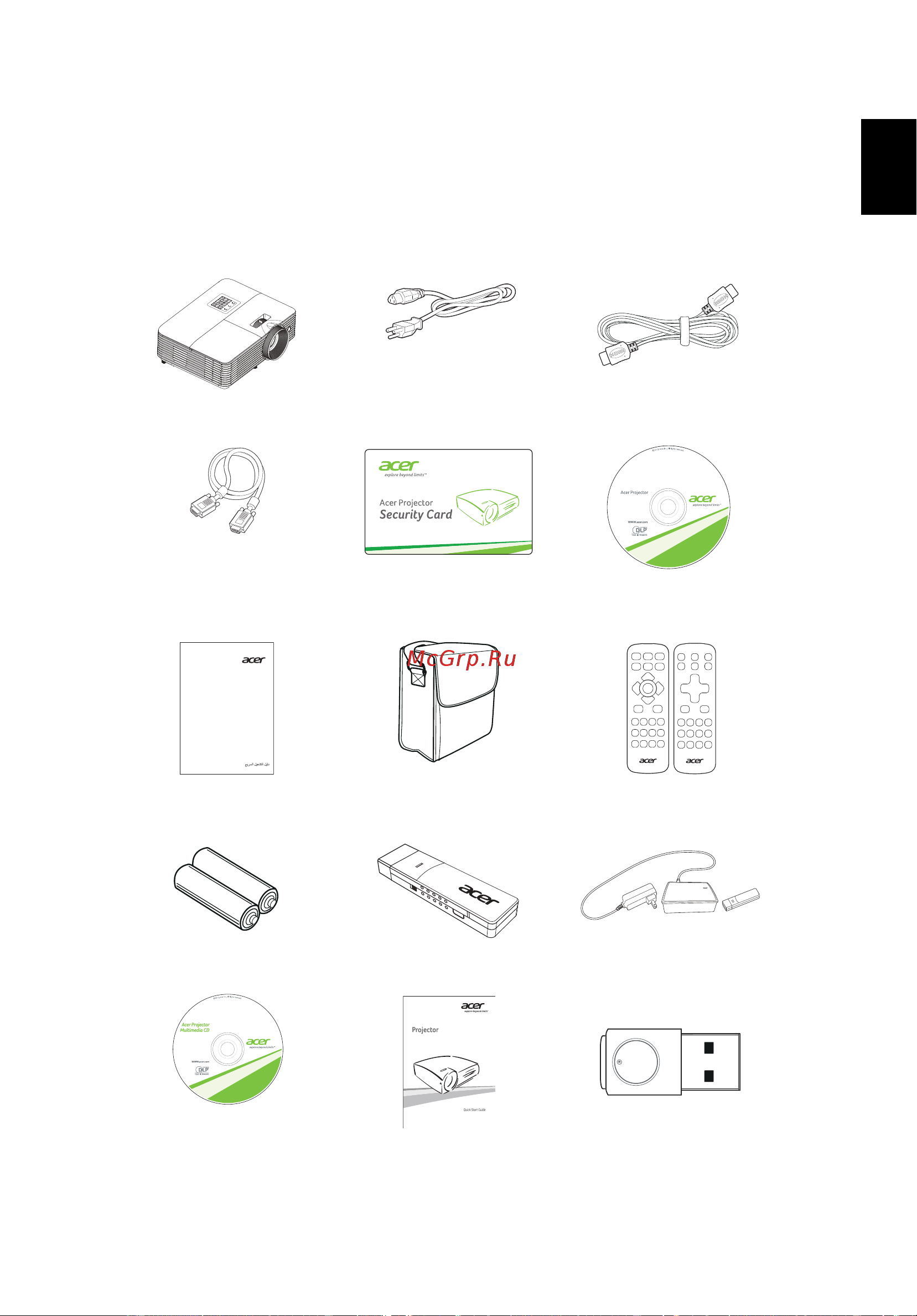 Acer H6518STi (MR.JSF11.001) [13/93] Комплектность