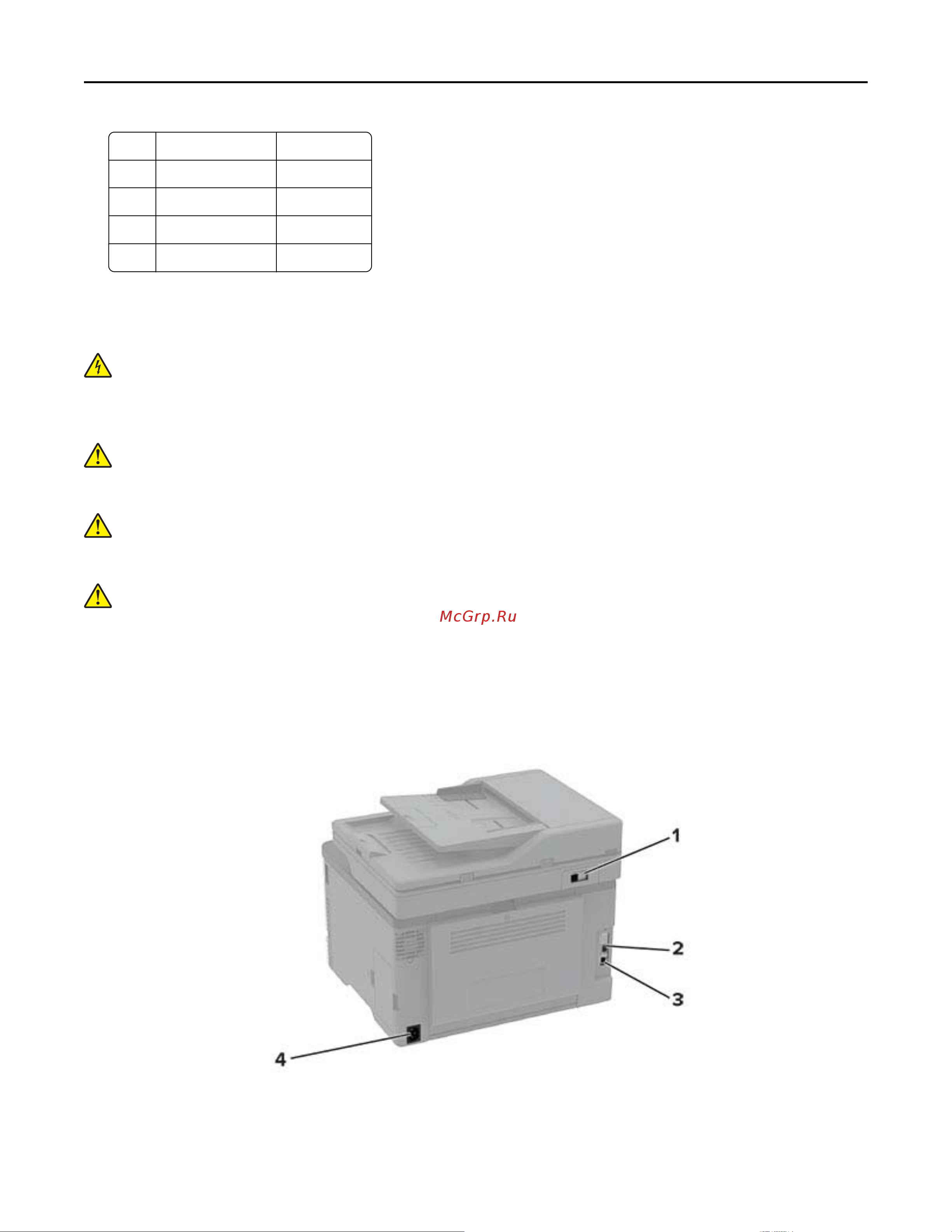 Ricoh M C240FW [19/239] Подключение кабелей
