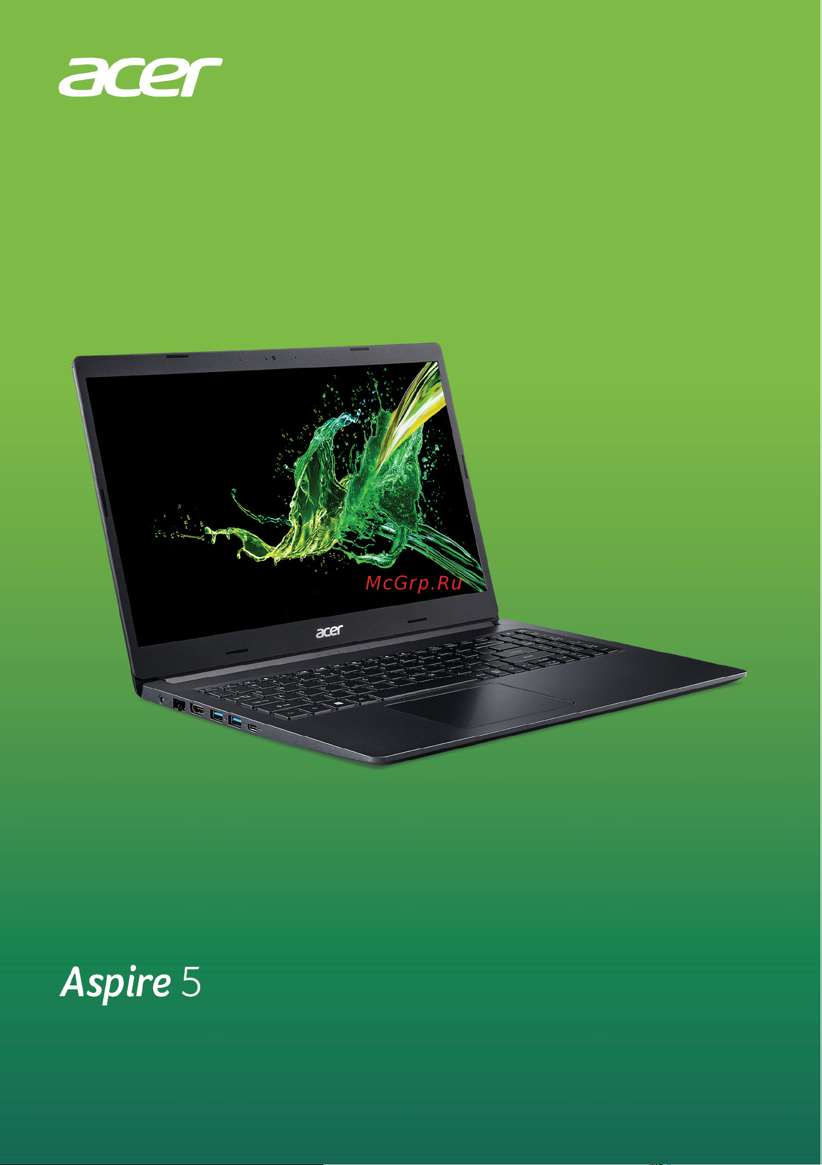 Acer Aspire 5 A515-45-R0KR (NX.A85ER.00P) Руководство по эксплуатации онлайн