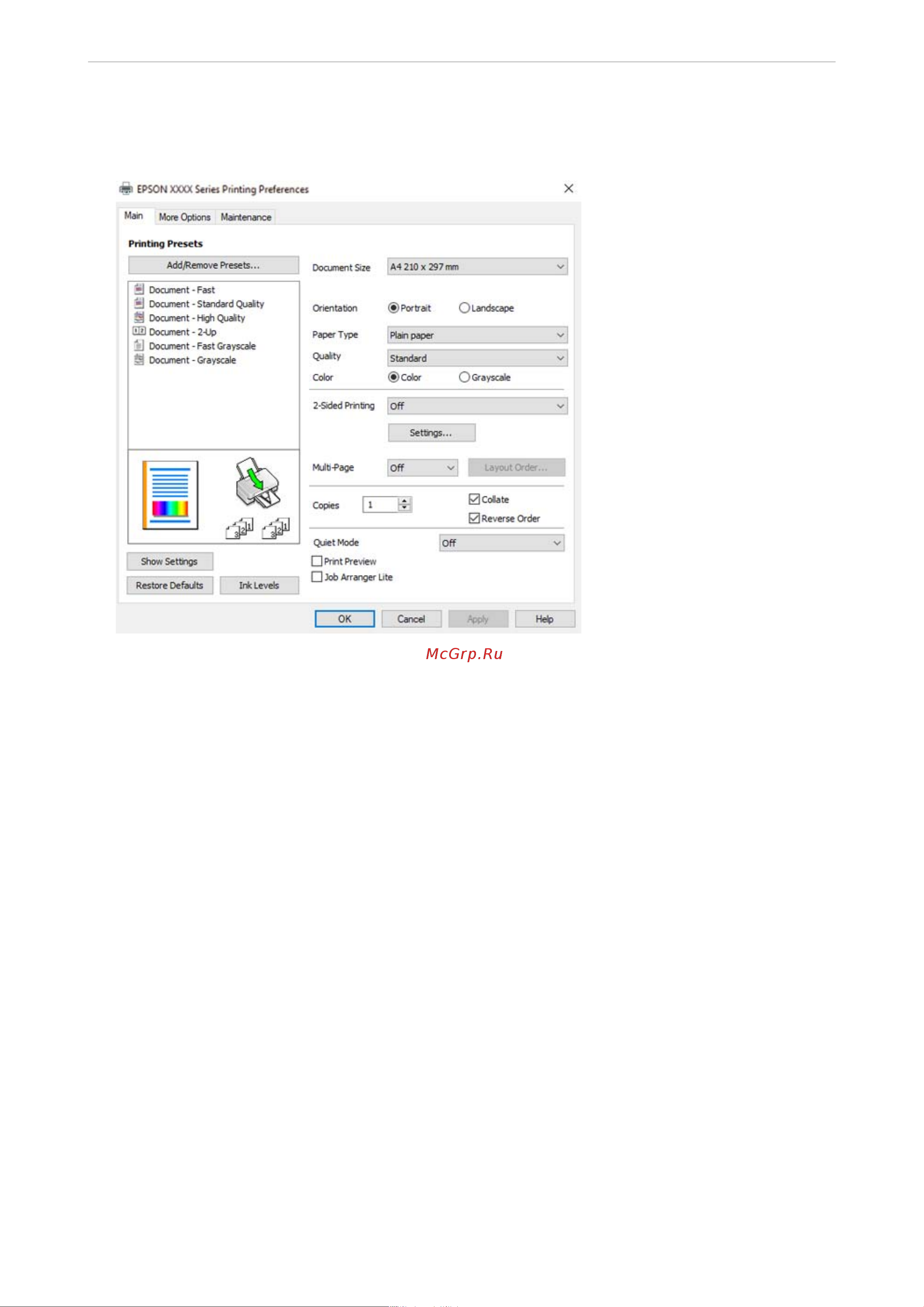 Epson EcoTank L5290 [42/303] Печат