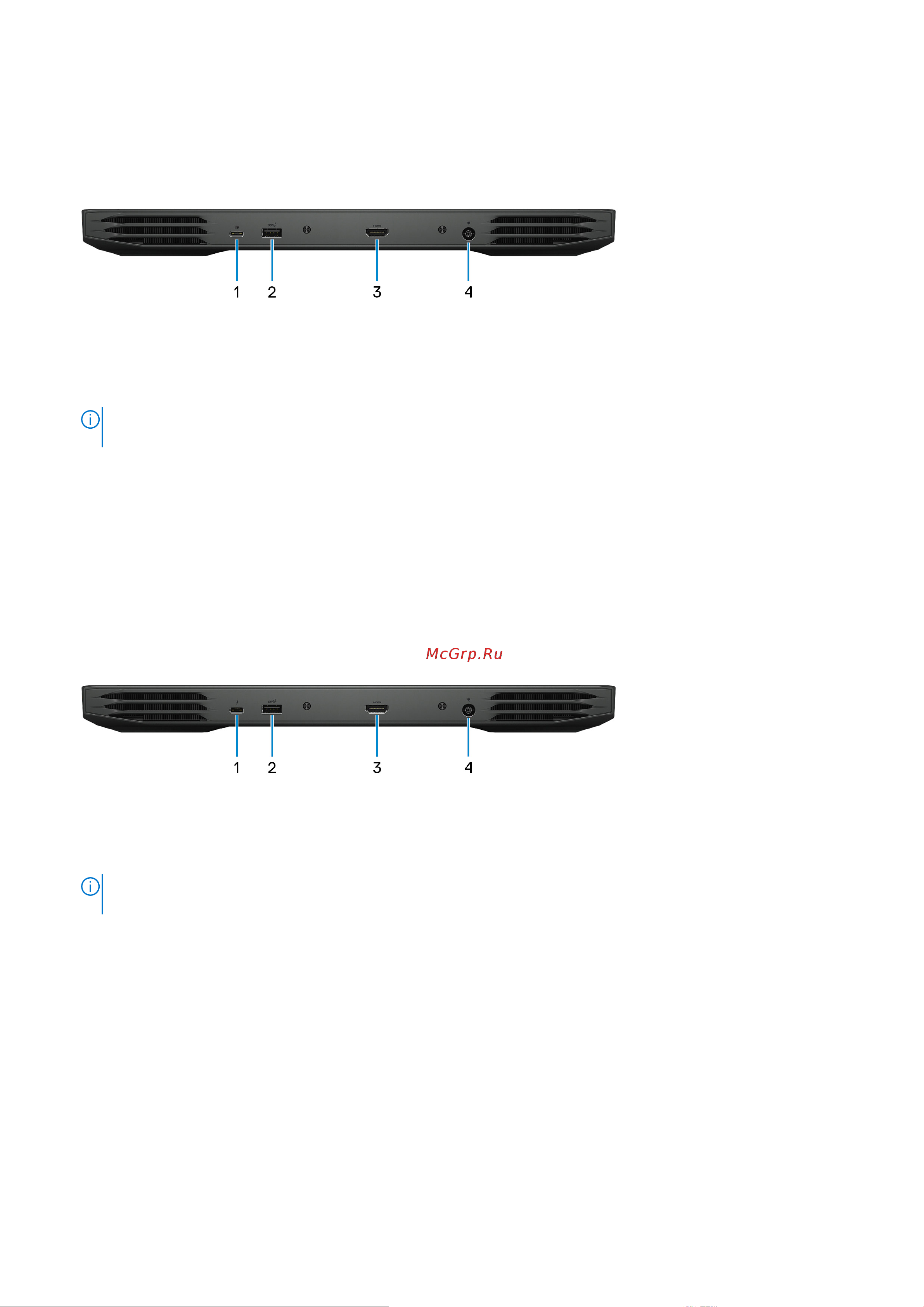 Dell G15 5511 Reg.Model P105F [7/25] Задняя панель