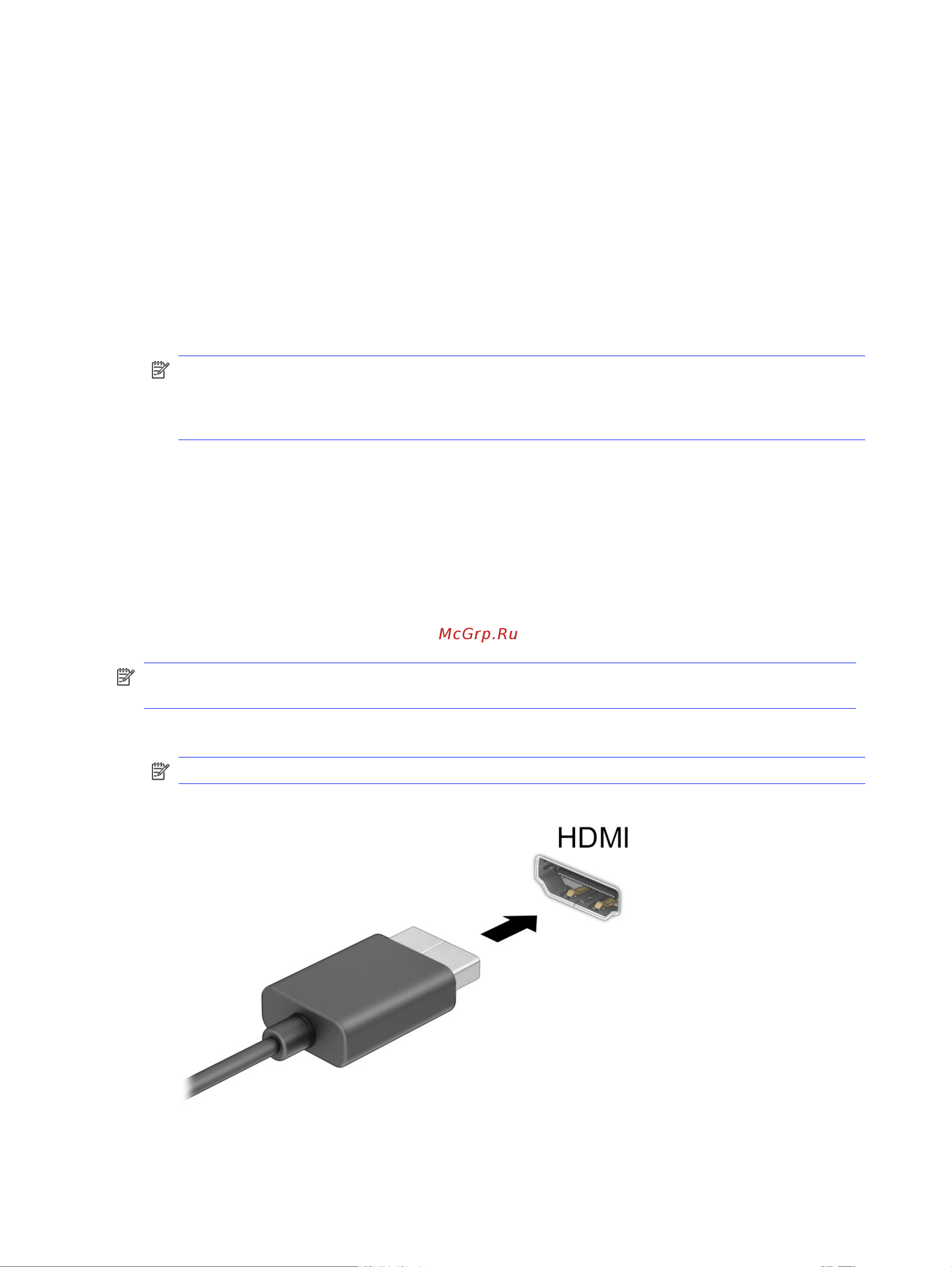 HP Victus 15-fa0031dx [35/88] Подключение видеоустройств с помощью кабеля hdmi только на некоторых моделях
