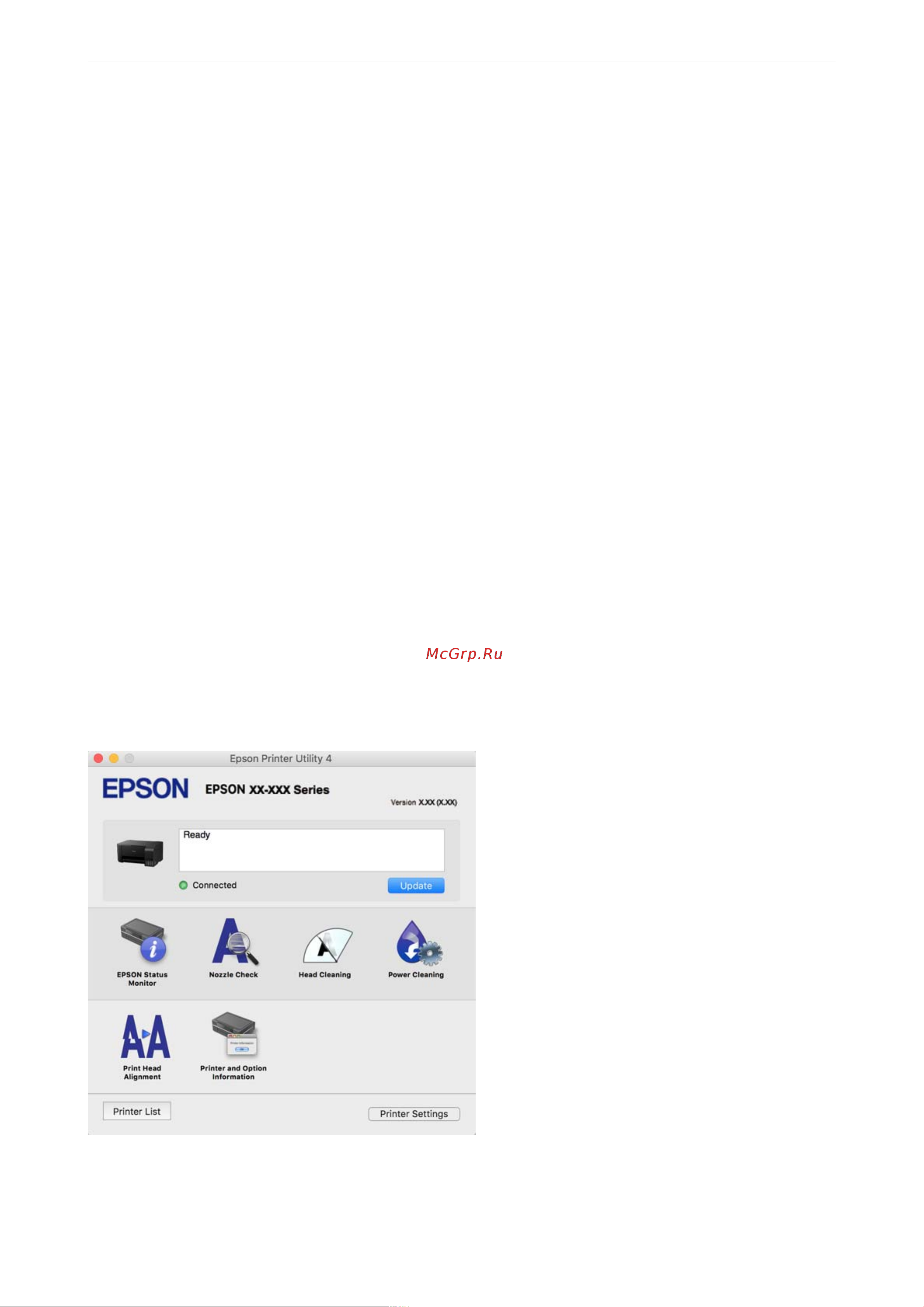 Epson L3250 [180/202] Приложение для печати с компьютера mac os