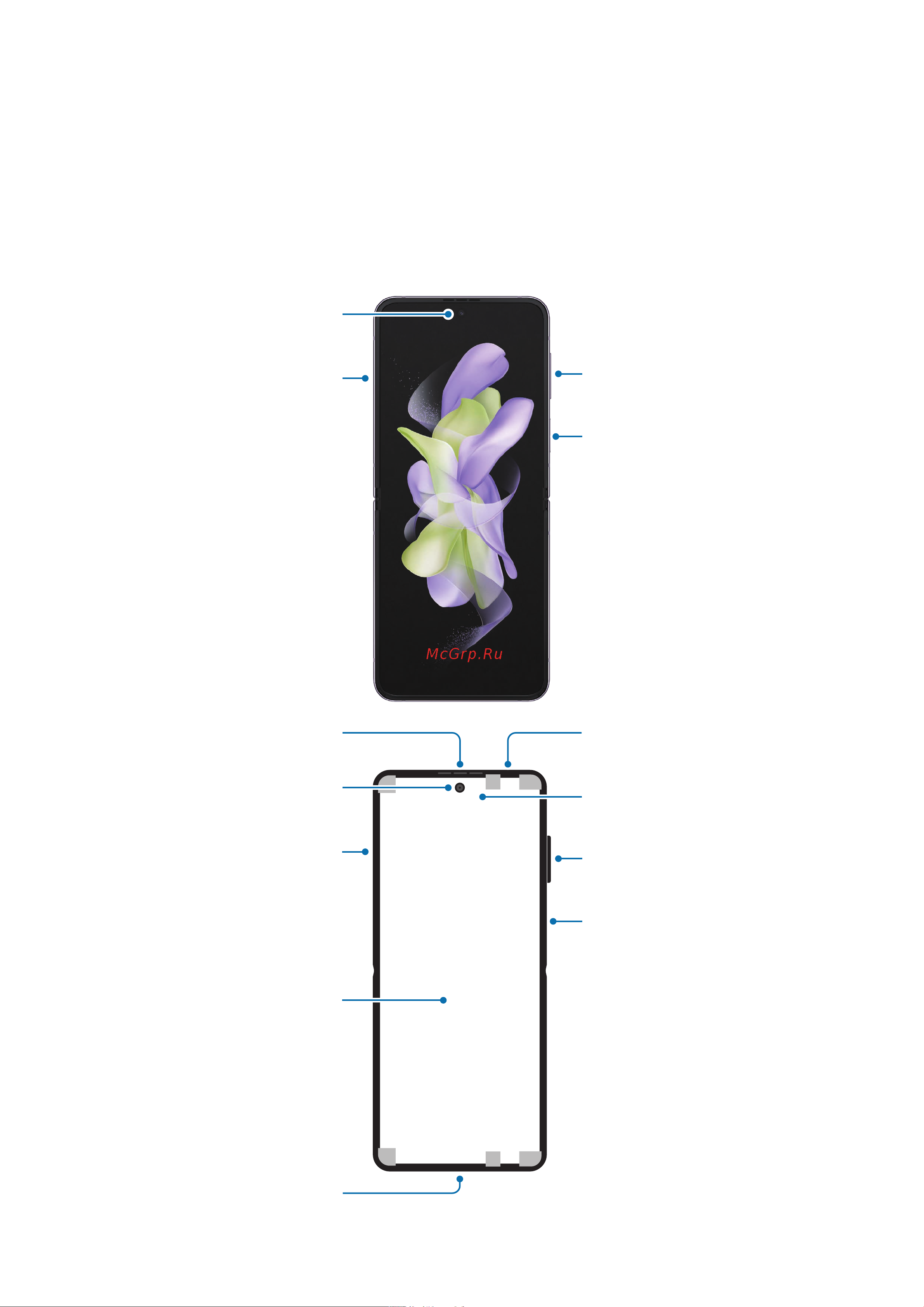 Samsung Galaxy Z Flip4 8/256GB Blue (SM-F721) [5/171] Внешний вид устройства и функции