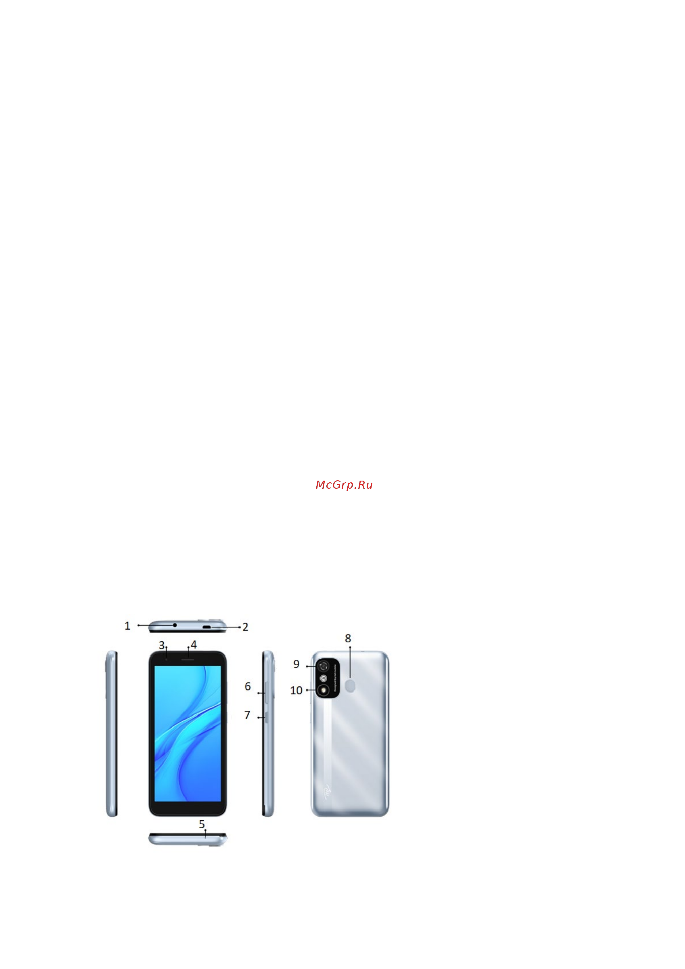 Itel A27 A551L 2/32Gb Crystal Blue Руководство по эксплуатации онлайн