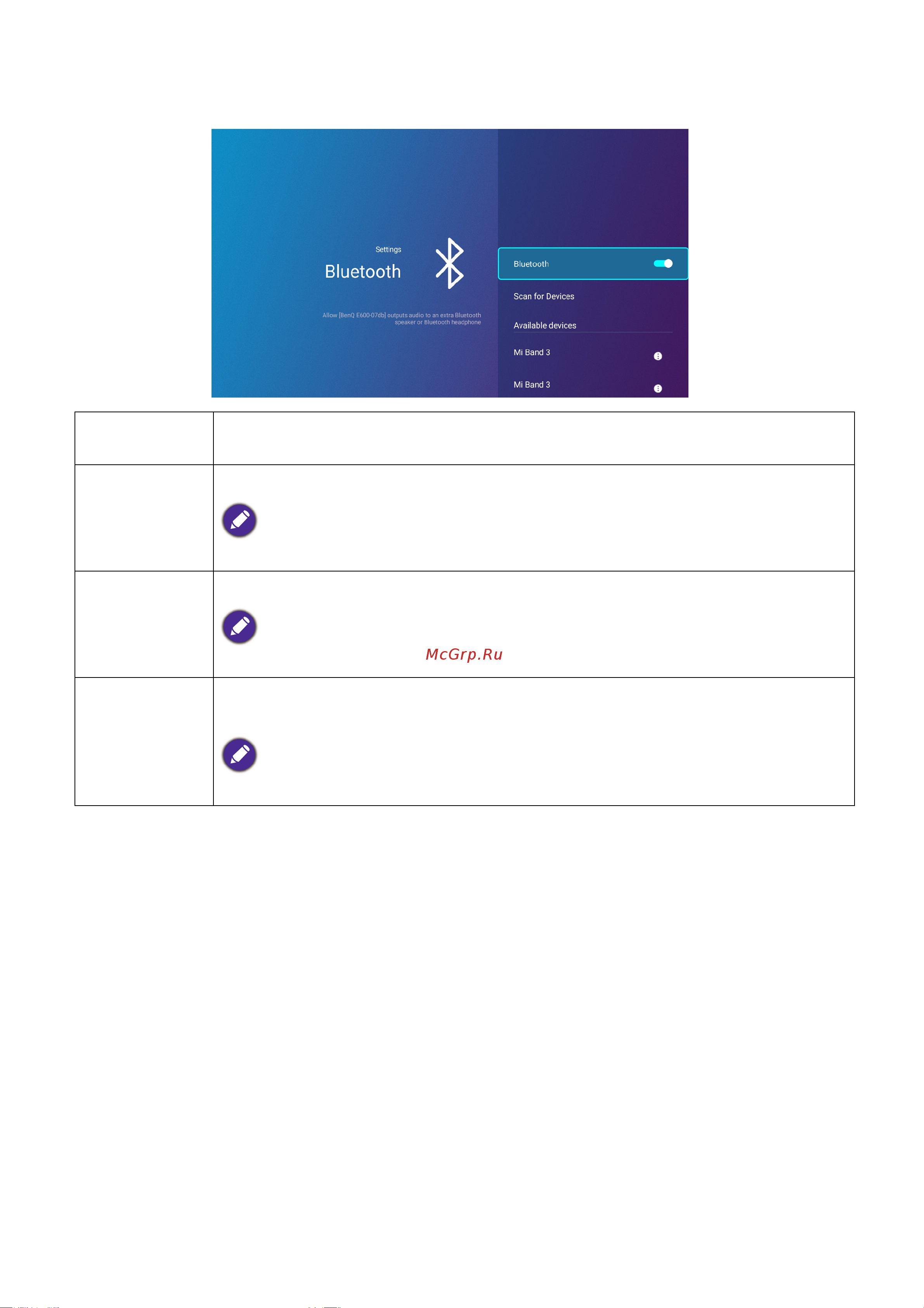 Benq EH600 [136/148] Bluetooth