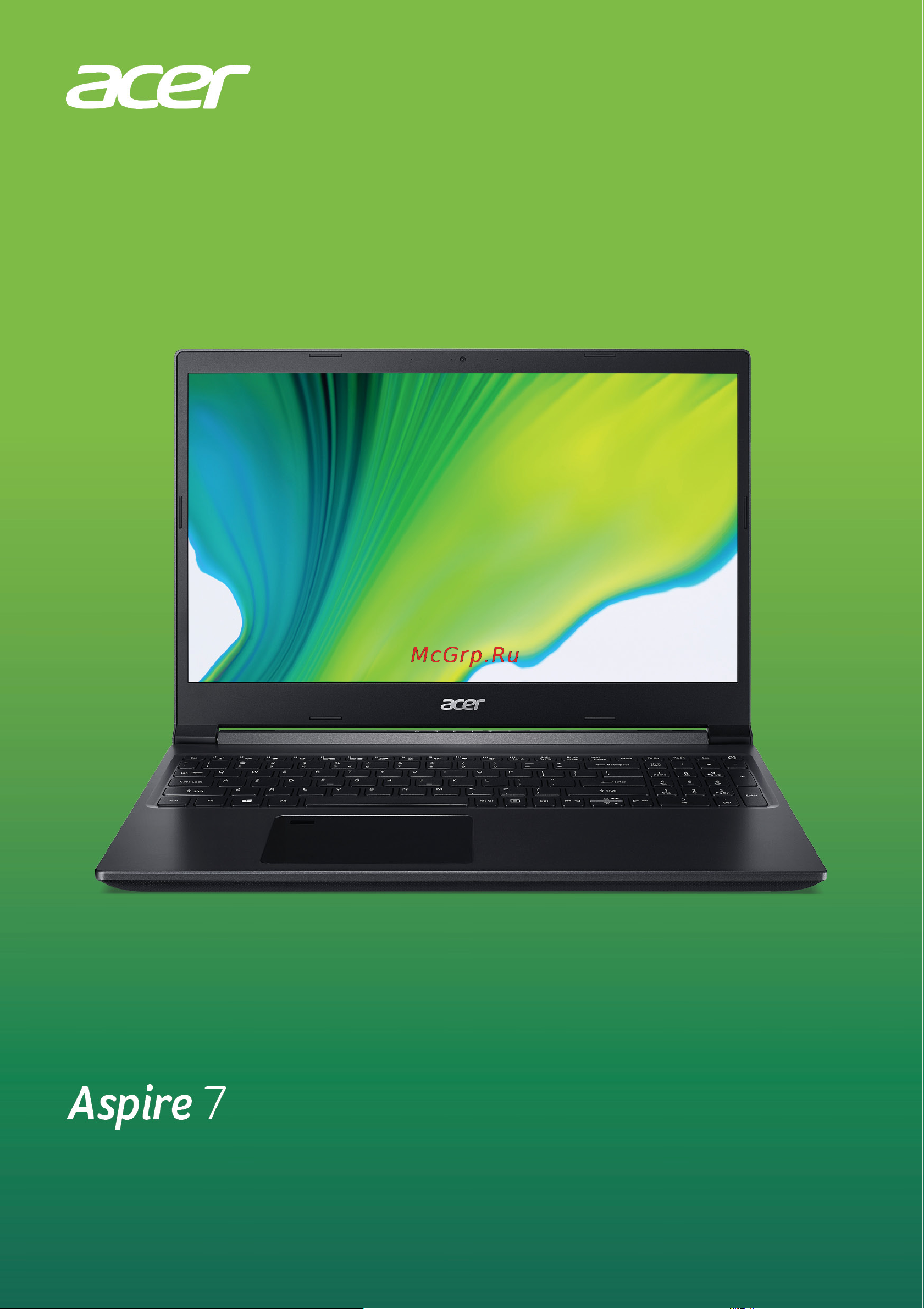 Acer A715-42G-R4GR NH.QE5ER.004 Руководство по эксплуатации онлайн