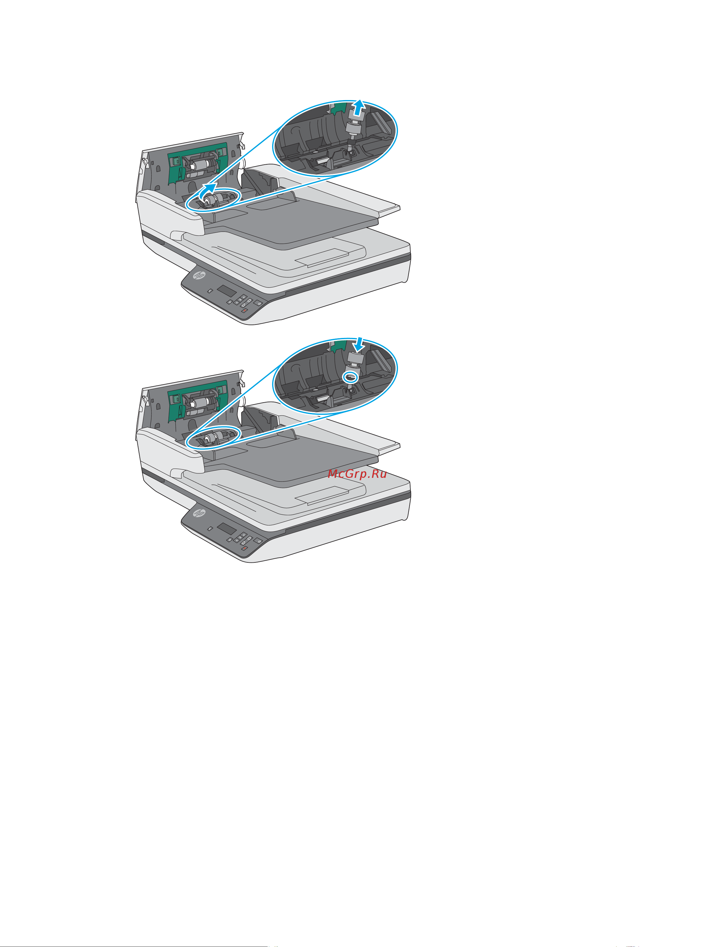 HP ScanJet Pro 3600 F1 [44/70] Замена модуля роликов захвата