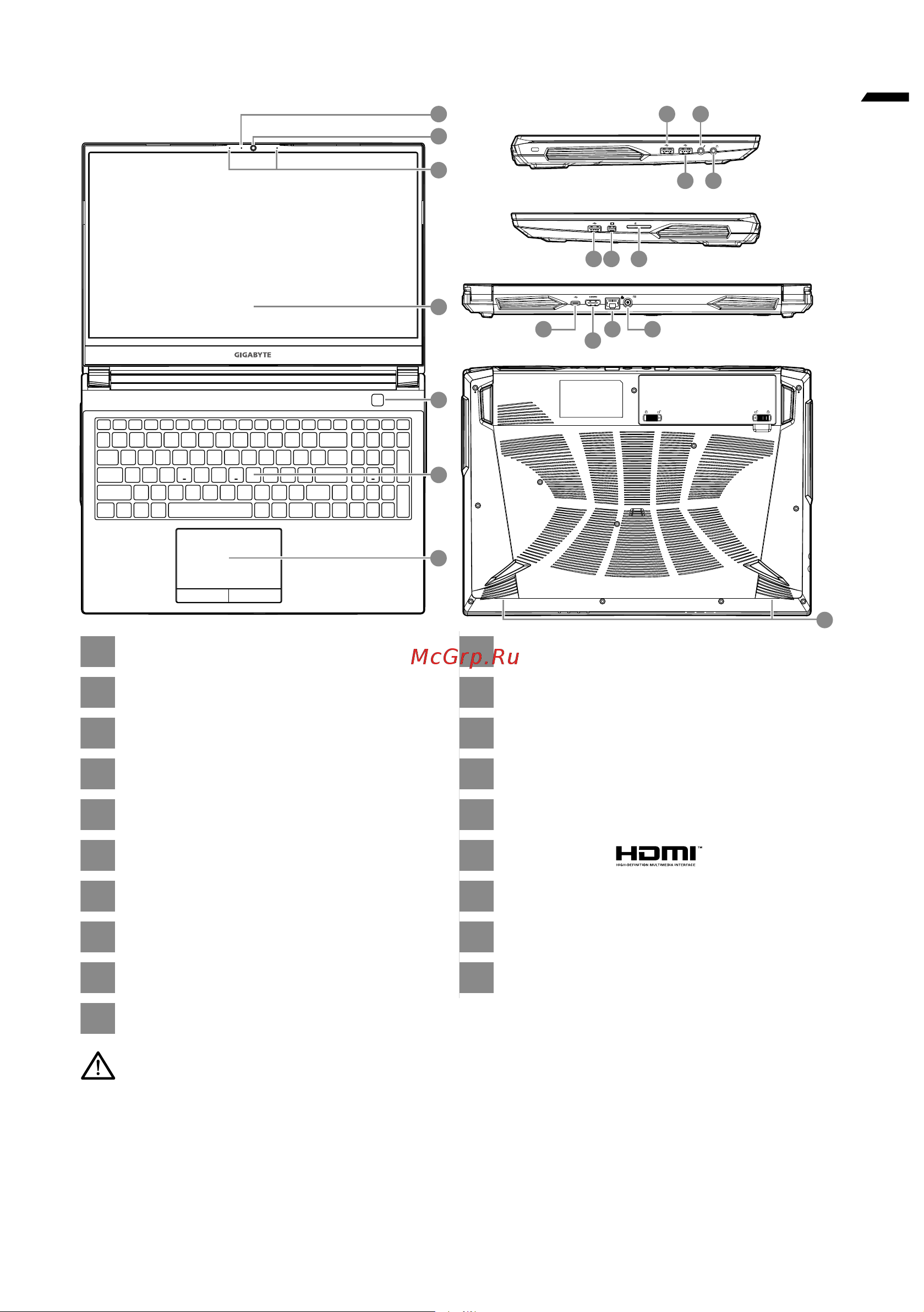 Gigabyte G5 KD-52EE123SD [3/93] Keyboard