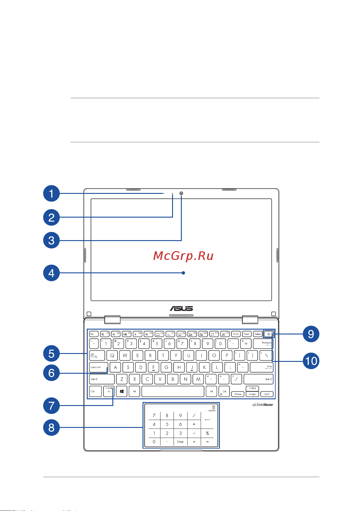 Asus E210MA-GJ320T [16/108] Знакомство с ноутбуком