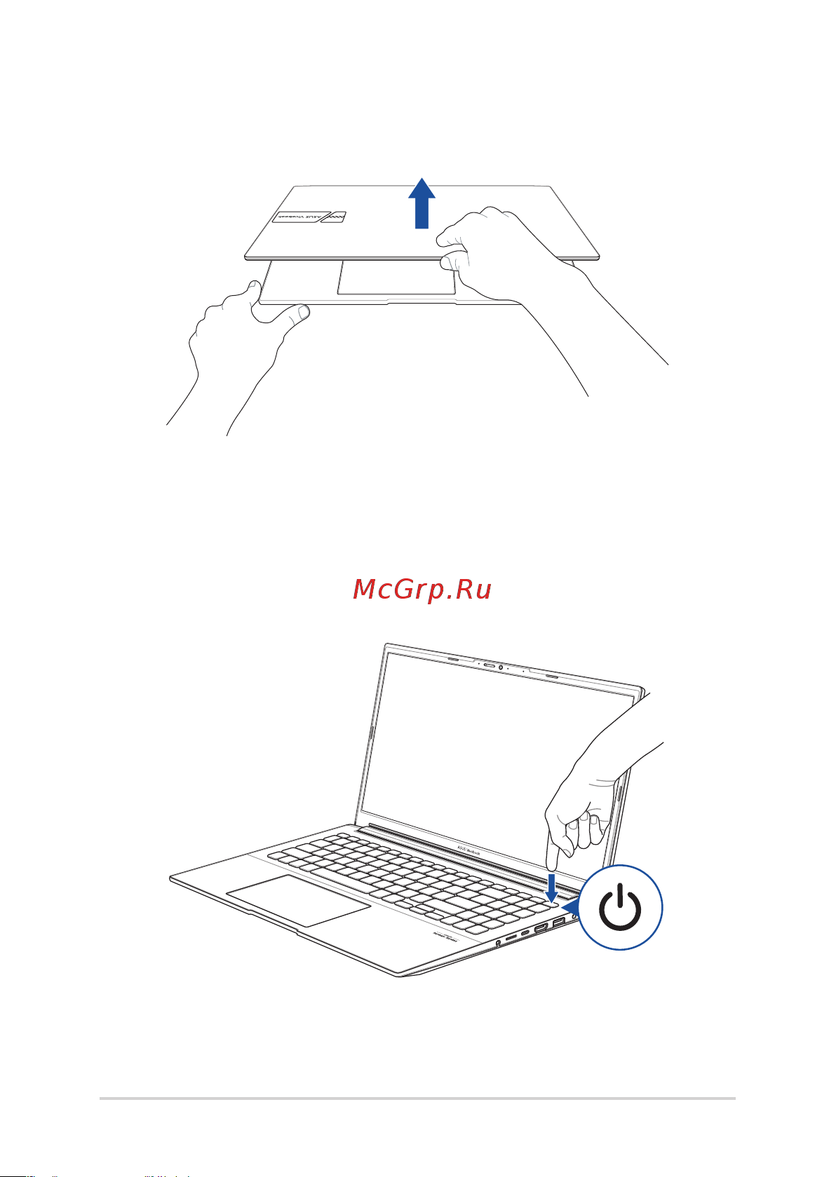 Asus VivoBook 16X M1603QA-MB252 [32/111] Нажмите кнопку питания