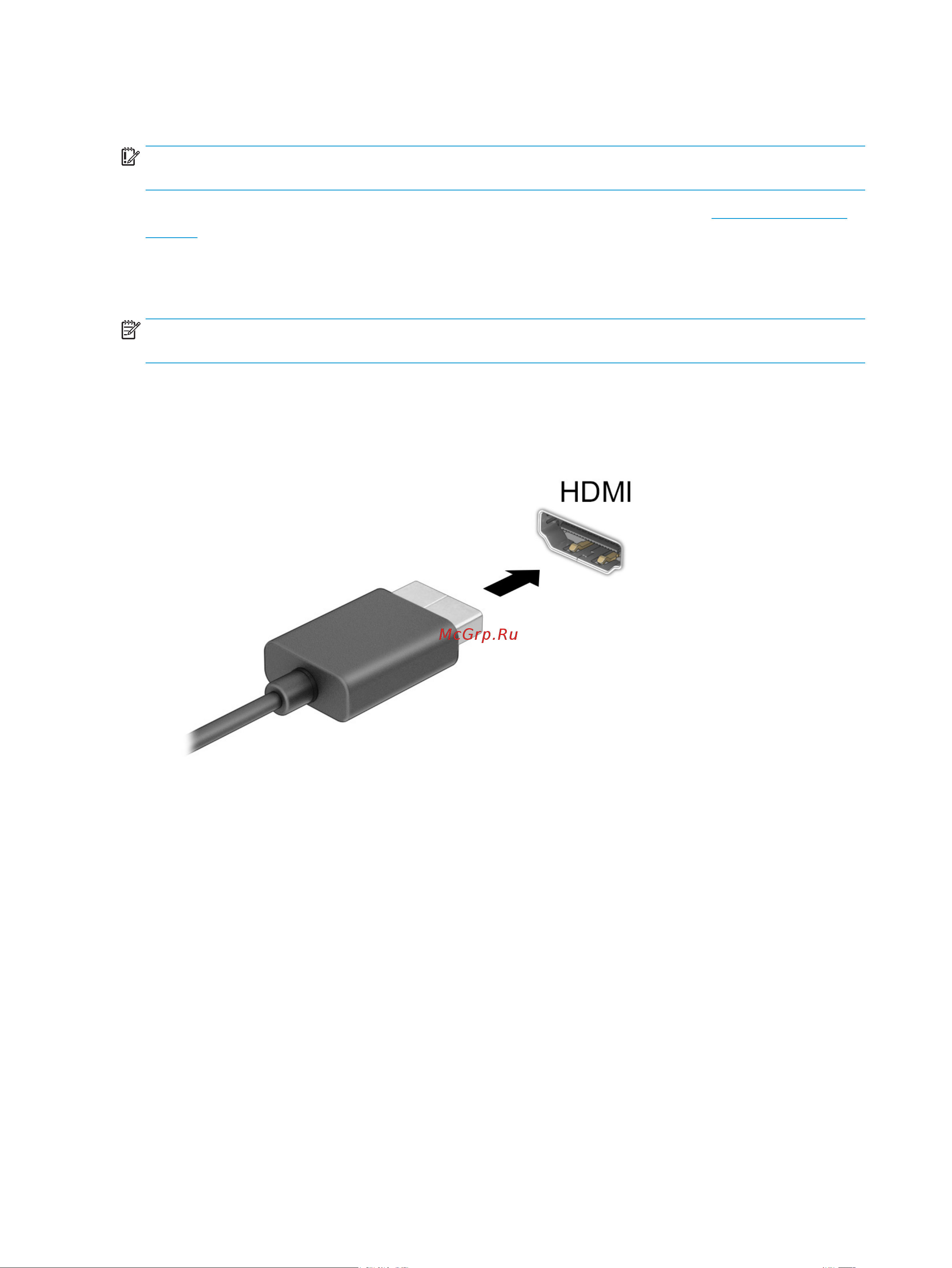 HP 15s-fq5046ci (6M881EA) [38/84] Подключение видеоустройств с помощью кабеля hdmi только на некоторых моделях