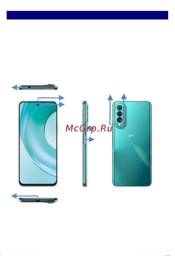 Wiko T50 6/128Gb Aqua Green [6/33] Кнопки и элементы