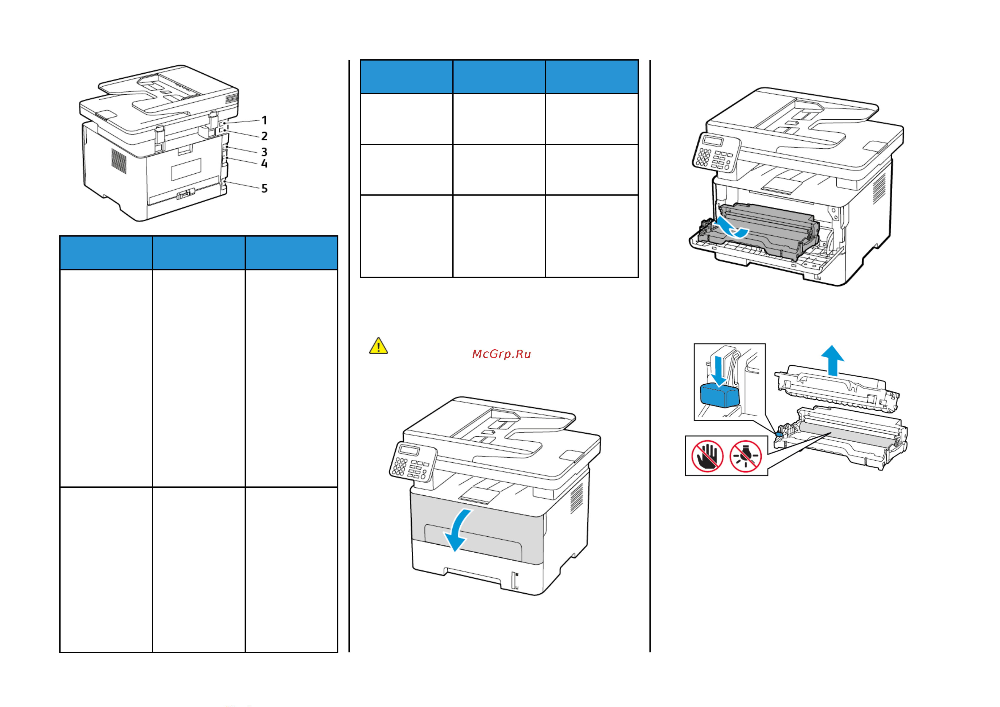 Xerox B225V/DNI [8/18] Замена картриджа с тонером