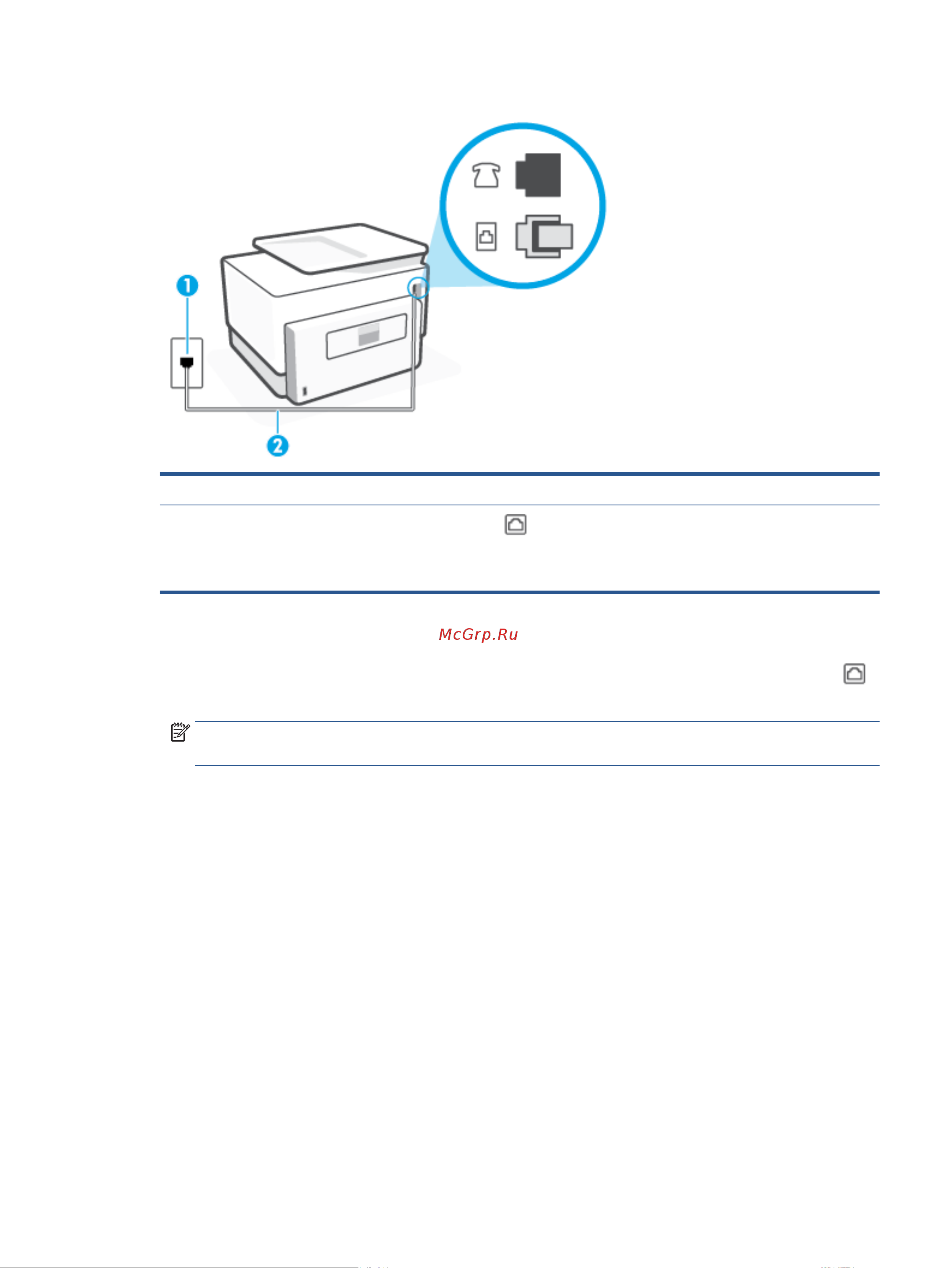 HP OfficeJet Pro 9023 1MR70B [111/236] Вариант b настройка принтера при использовании линии dsl