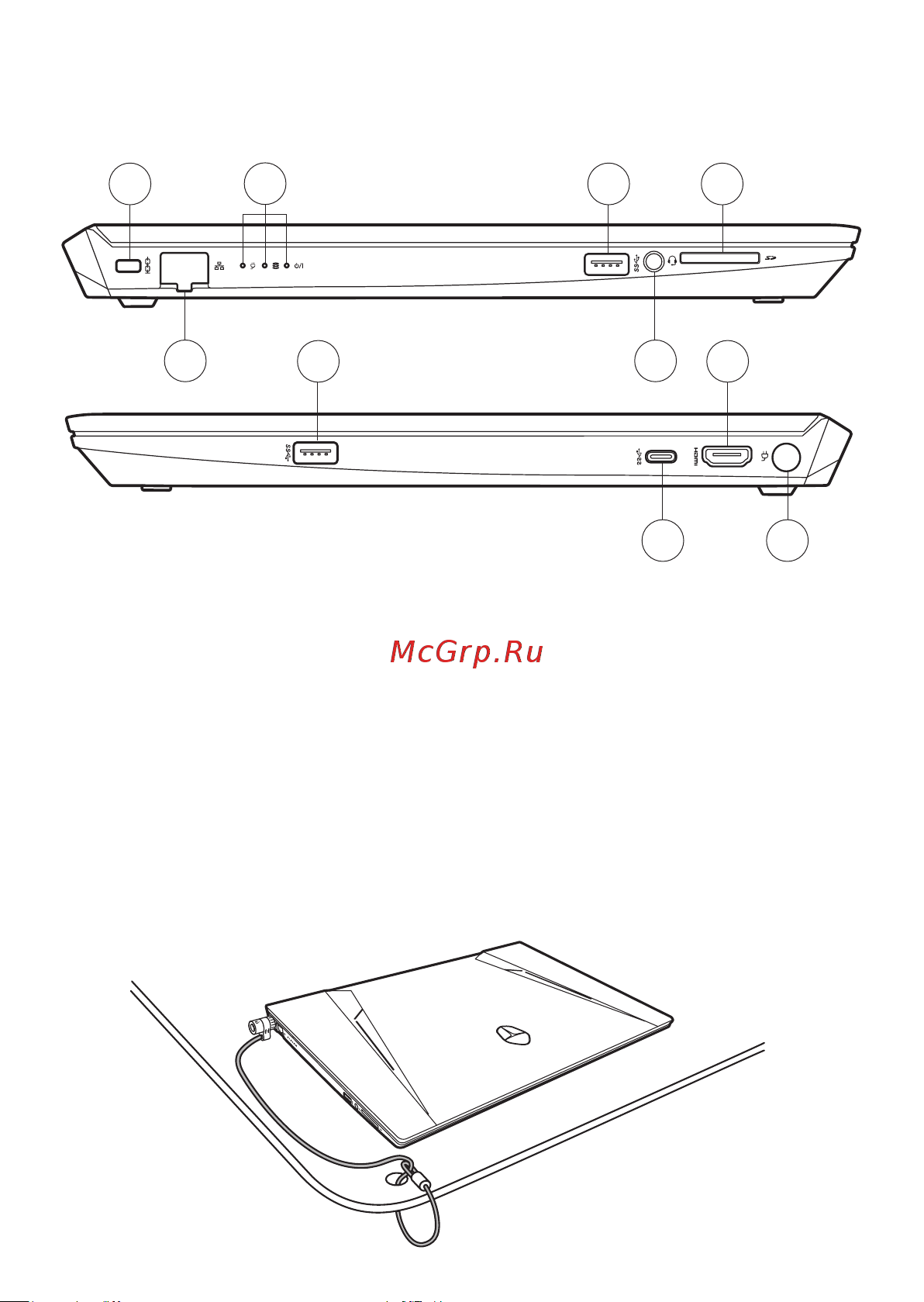 Thunderobot 911 Air XL D (i5-11400H/16GB/256+1TB/RTX3050/DOS), хороший [69/0] Спосіб використання замка kensington