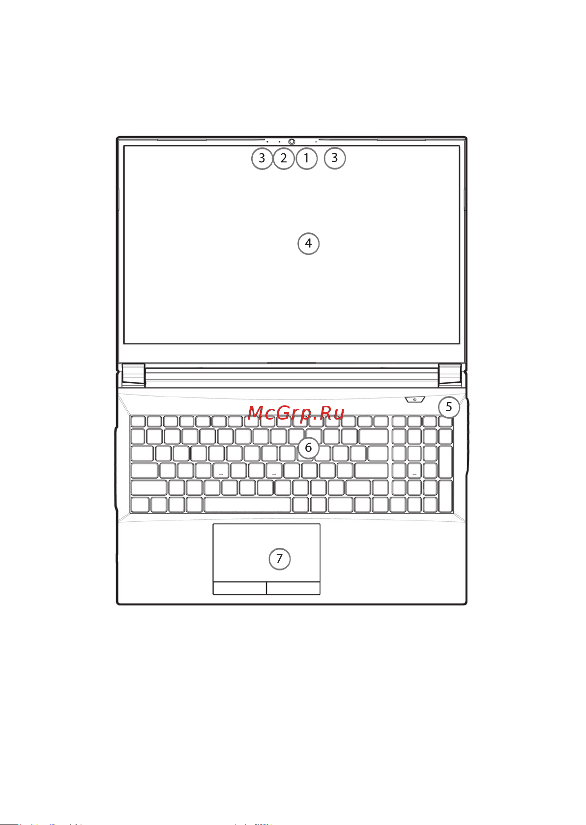 Thunderobot 911 MT Pro D (i5-12450H/16GB/SSD512/RTX3060/DOS) [10/78] Внешний вид ноутбука