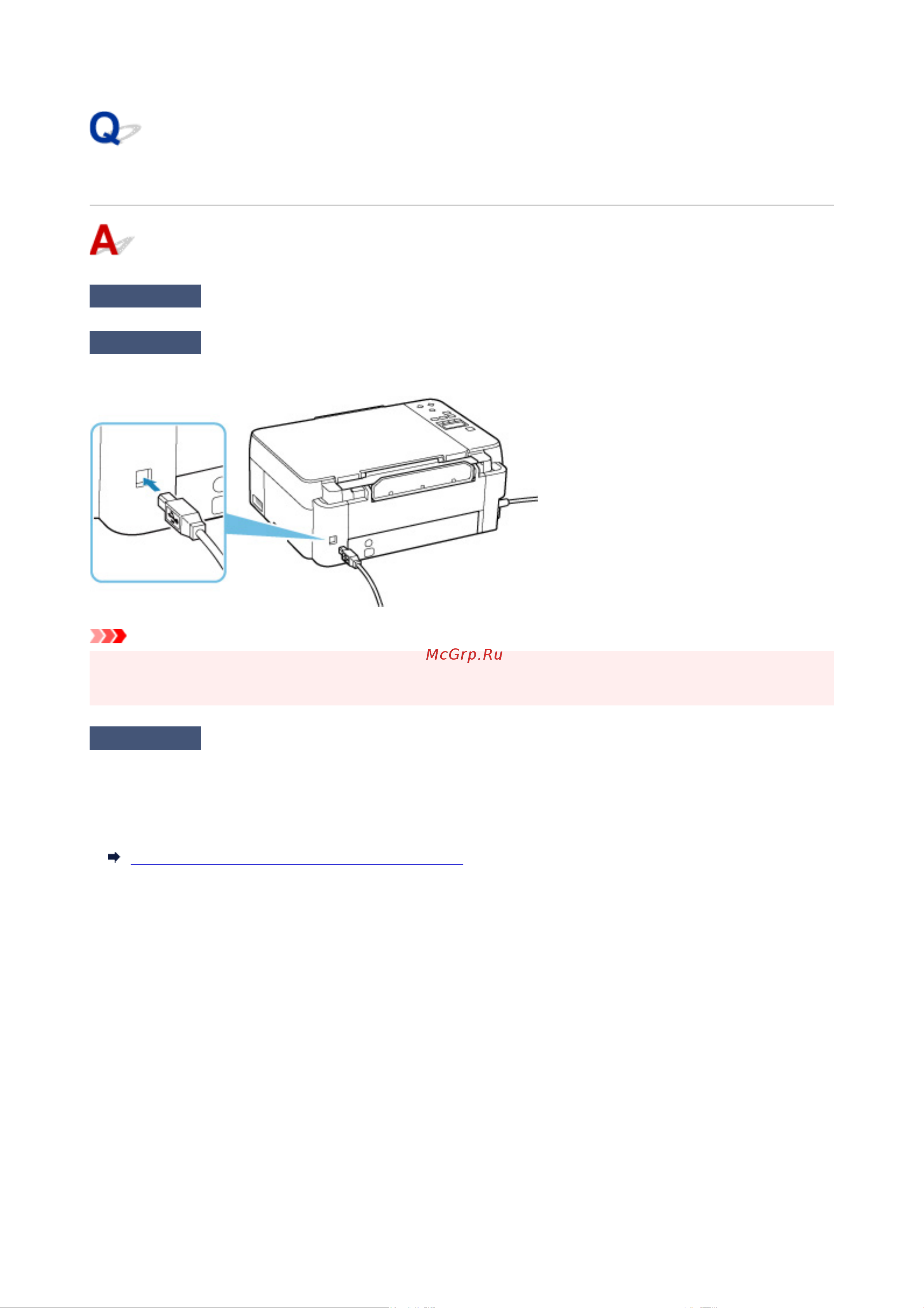 Canon PIXMA G2460 [305/351] Не удается подключиться к принтеру по usb