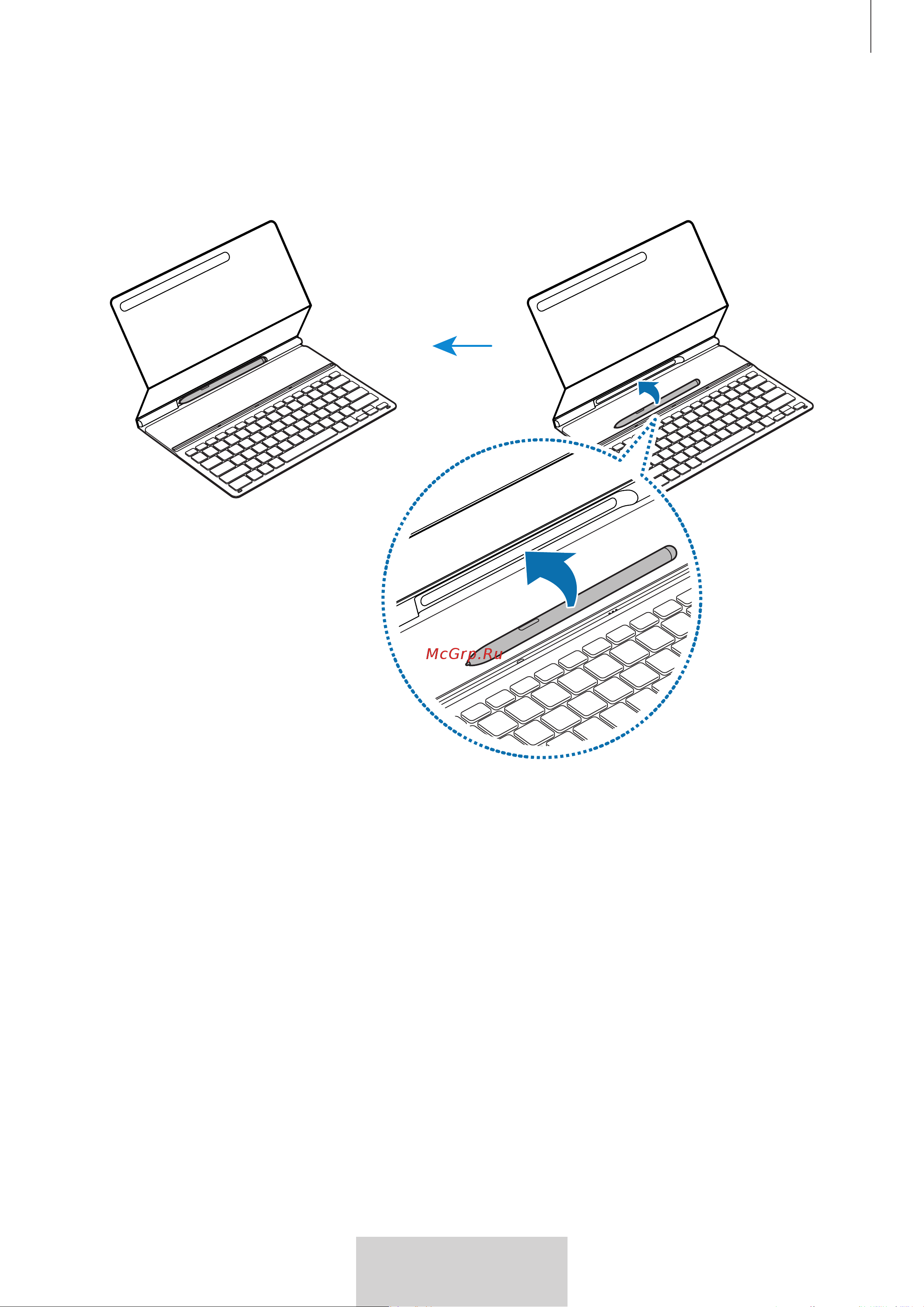Samsung Book Cover Tab S8+/S7+/S7 FE черный (русская раскладка) [217/308] S pen یرادهگن