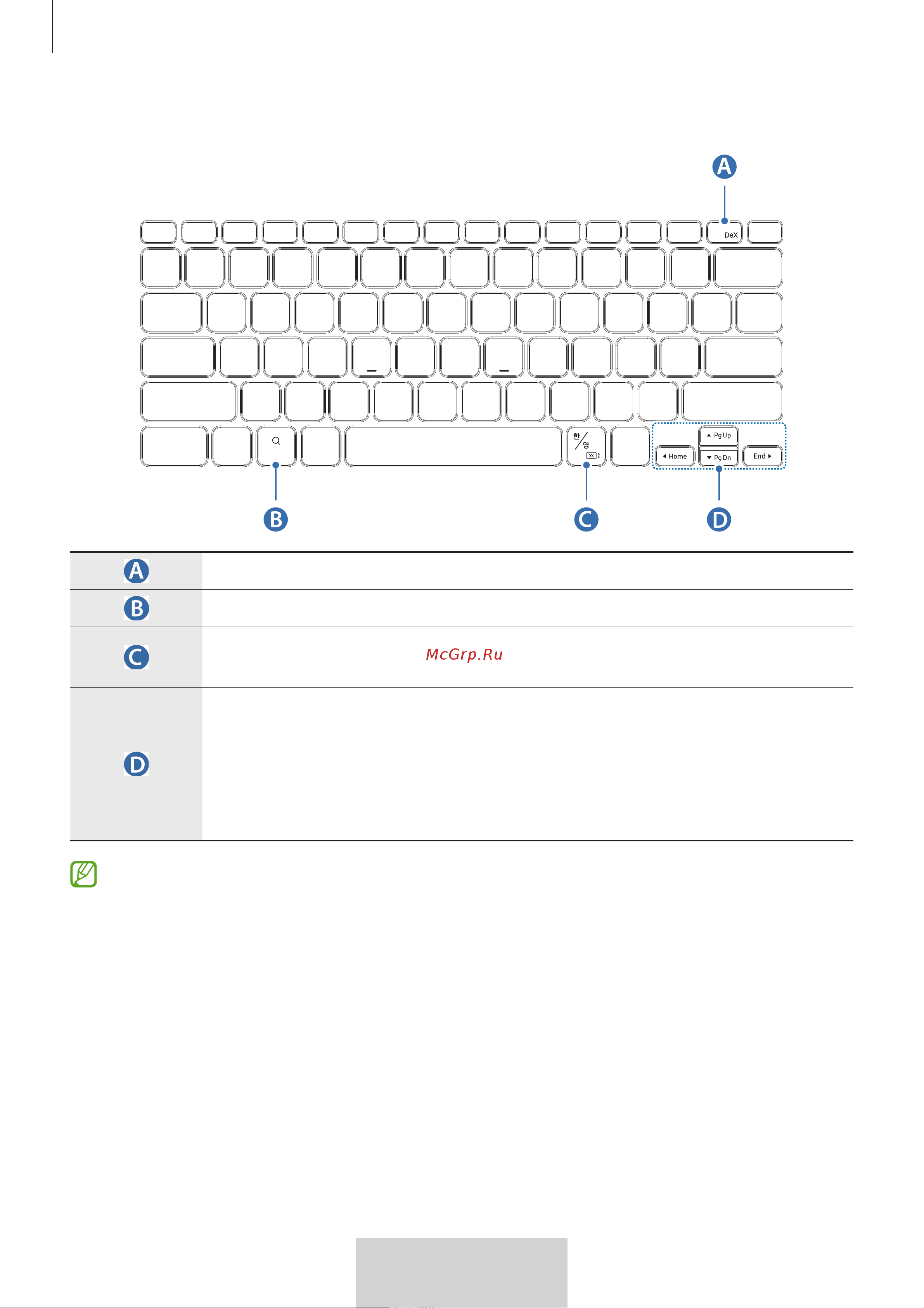 Samsung Book Cover Tab S8+/S7+/S7 FE черный (русская раскладка) Руководство по эксплуатации онлайн [305/308] 789523
