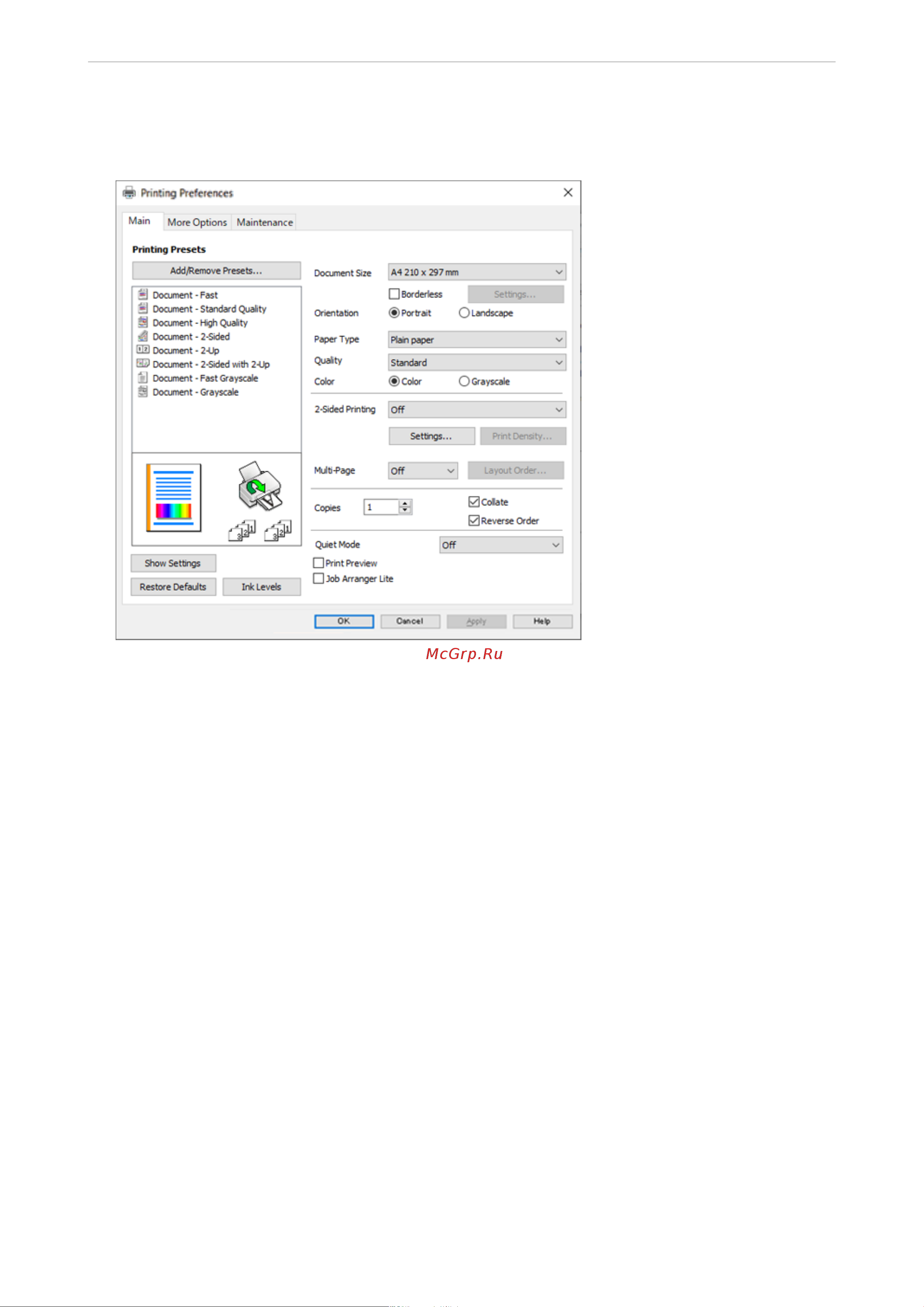 Epson L6290 [38/330] Печат
