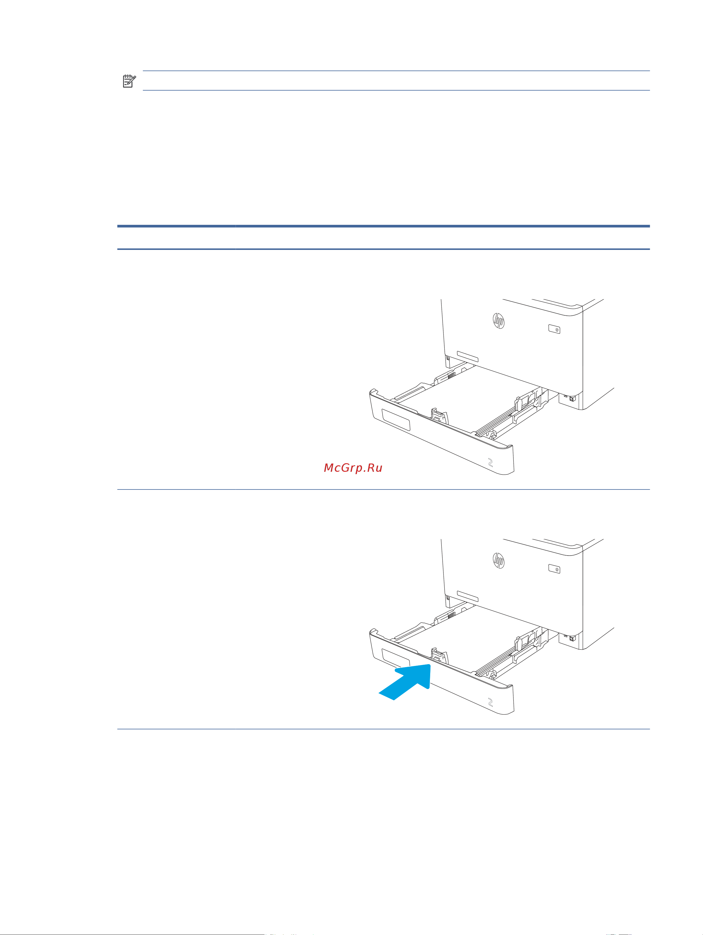 HP Color LaserJet Enterprise MFP M480f [32/268] Начните процесс печати на компьютере с помощью программного приложения убедитесь что для драйвера настроены верный тип и формат бумаги для печати документа из лотка