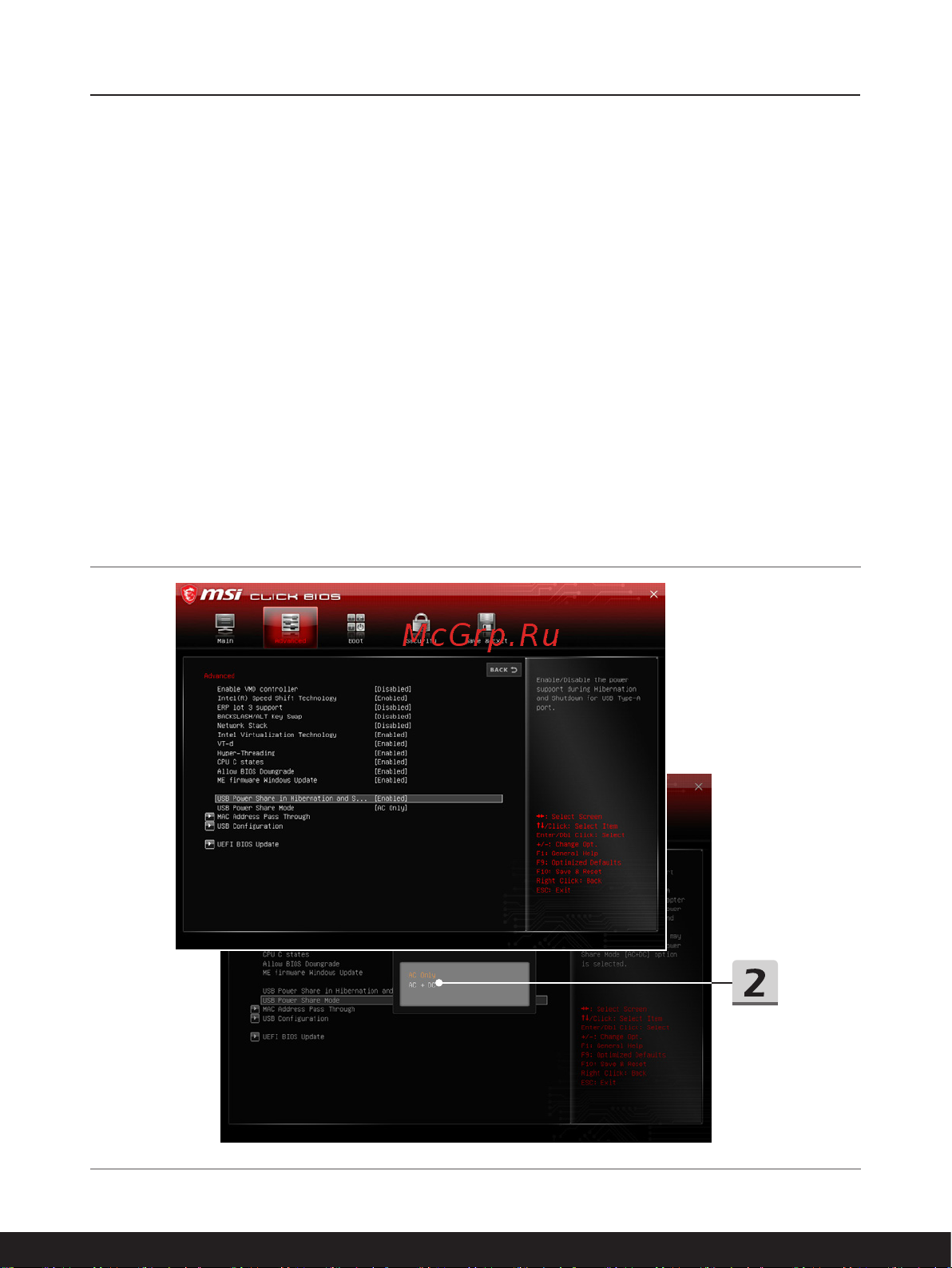 MSI Creator Z17 A12UGST-255RU [61/72] Использование функции usb power share опционально
